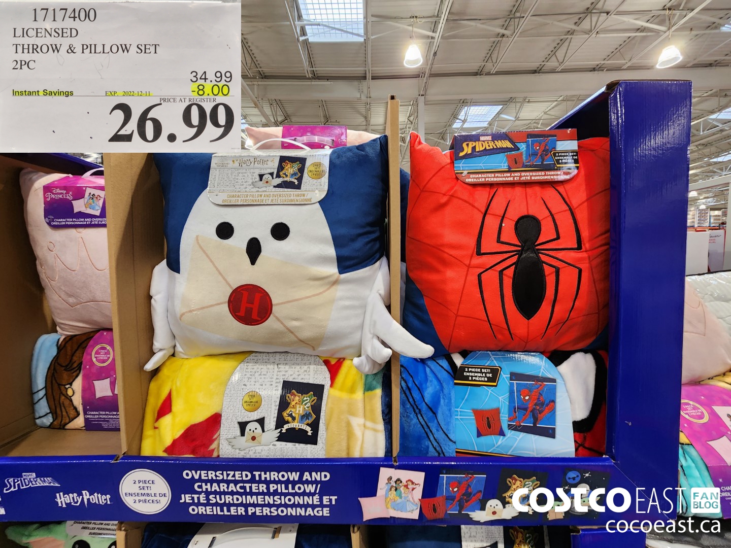 1717400 LICENSED THROW & PILLOW SET ($8.00 INSTANT SAVINGS EXPIRES ON 2022-12-11) $26.99