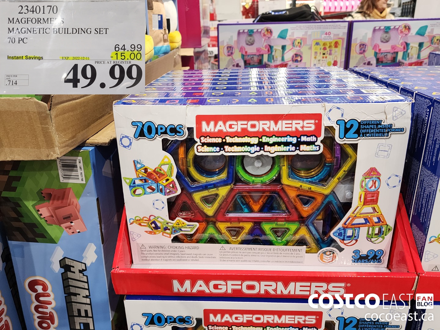 2340170 MAGFORMERS MAGNETIC BUILDING SET 70 PC ($15.00 INSTANT SAVINGS EXPIRES ON 2022-12-11) $49.99