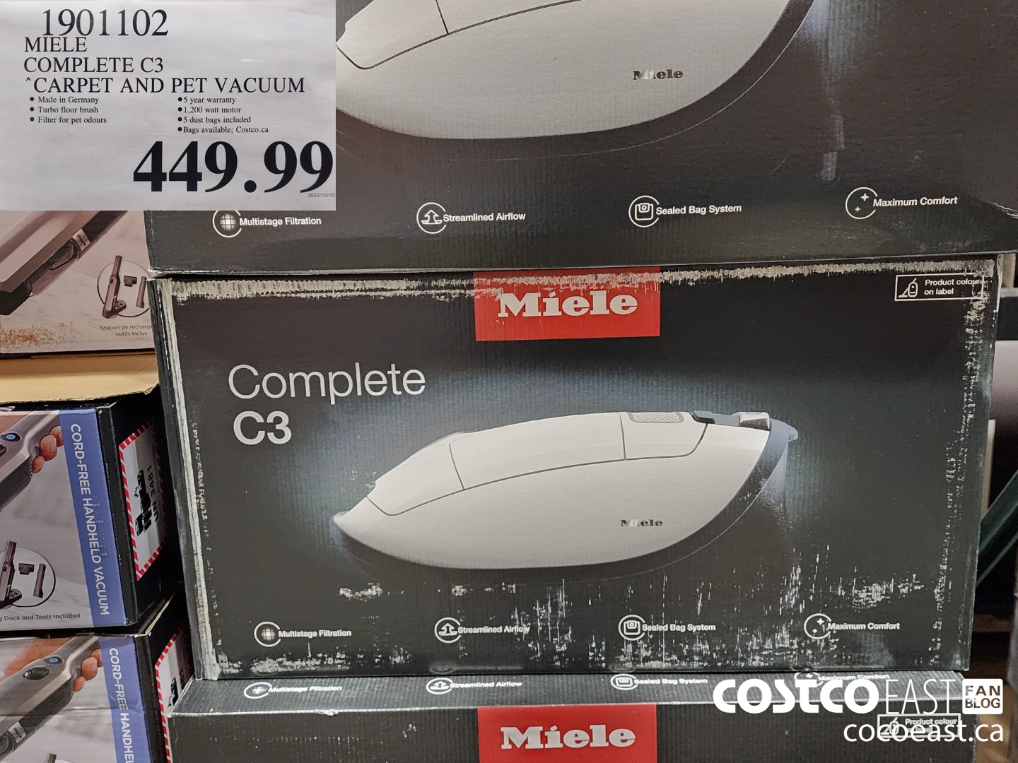 1901102 MIELE COMPLETE C3 CARPET & PET VACUUM $449.99