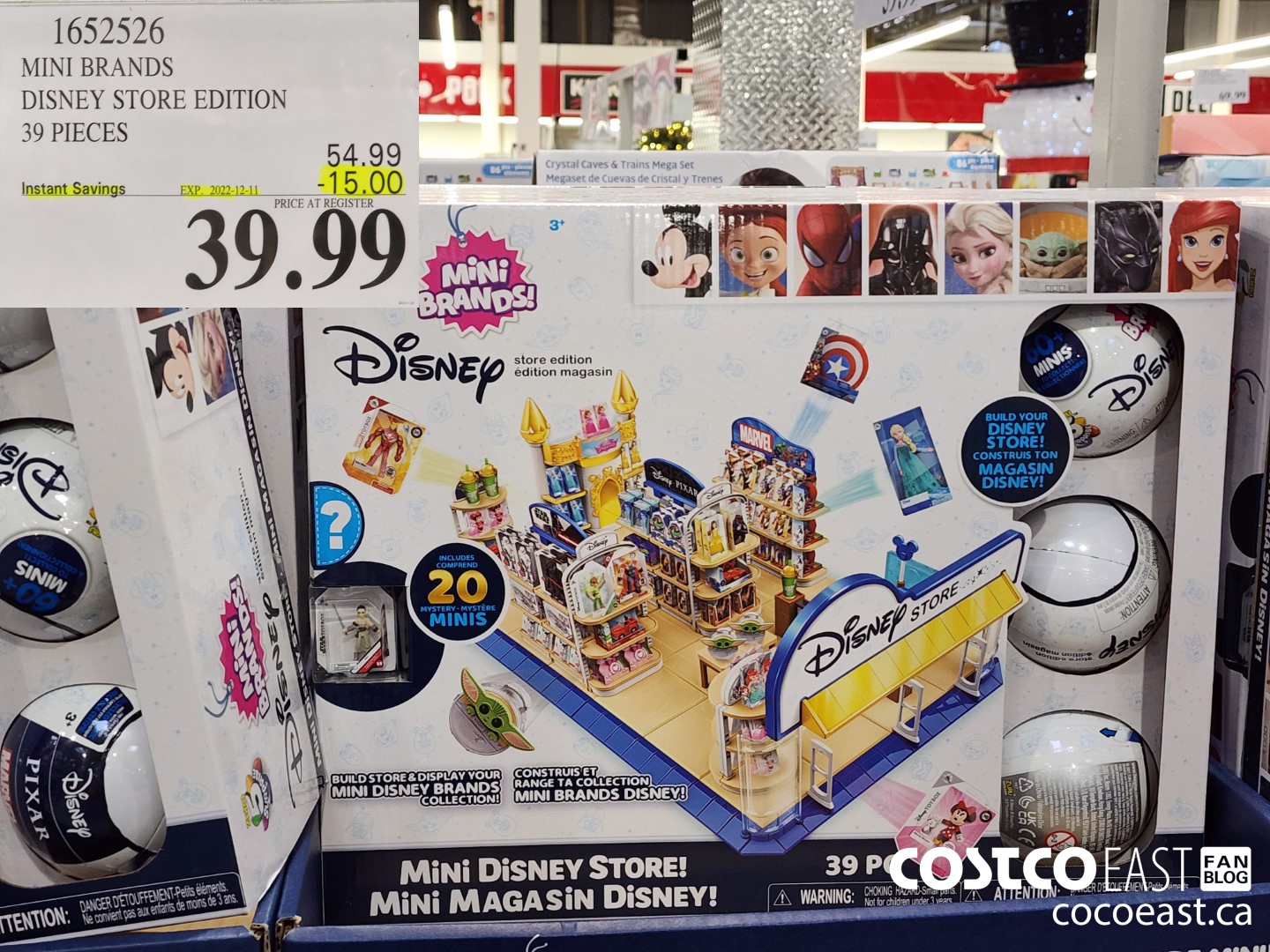 1652526 MINI BRANDS DISNEY STORE EDITION 39 PIECES ($15.00 INSTANT SAVINGS EXPIRES ON 2022-12-11) $39.99