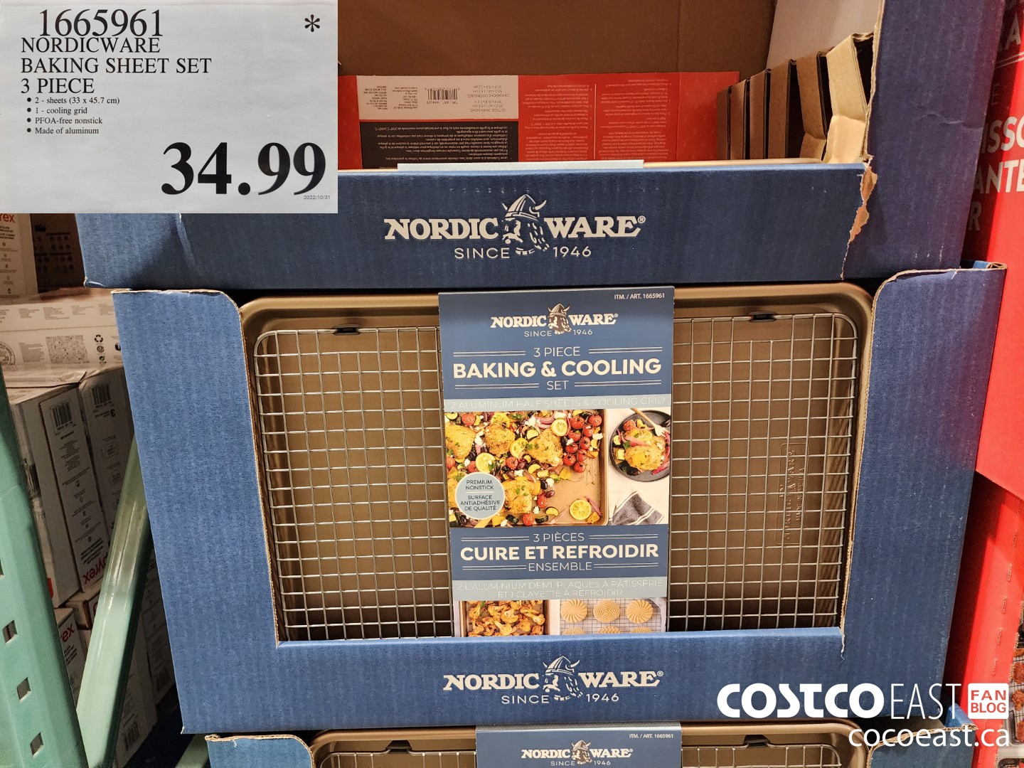 1665961 NORDICWARE BAKING SHEET SET 3 PIECE $34.99