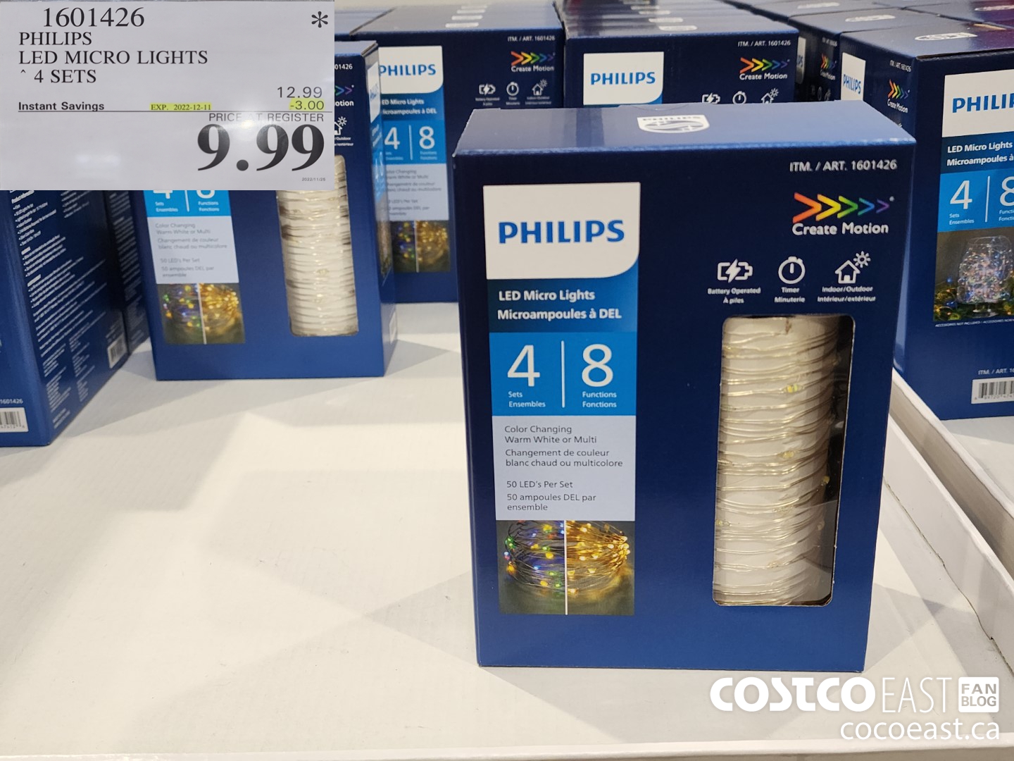 1601426 PHILIPS LED MICRO LIGHTS 4 SETS ($3.00 INSTANT SAVINGS EXPIRES ON 2022-12-11) $9.99