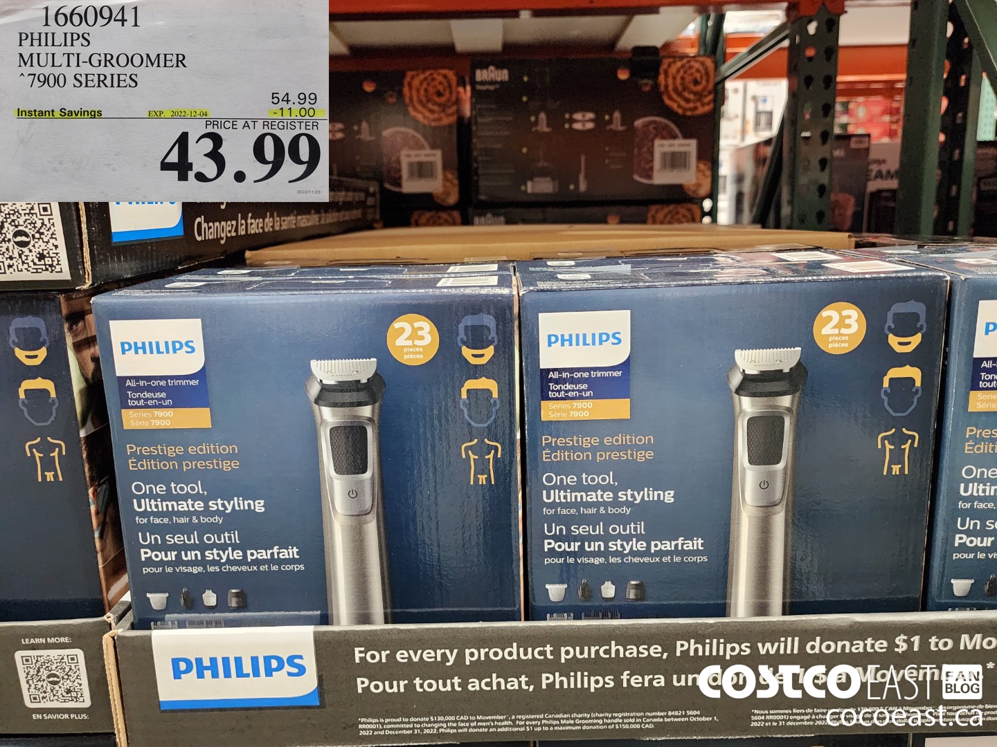 1660941 PHILIPS MULTI-GROOMER ‘7900 SERIES ($11.00 INSTANT SAVINGS EXPIRES ON 2022-12-04) $43.99