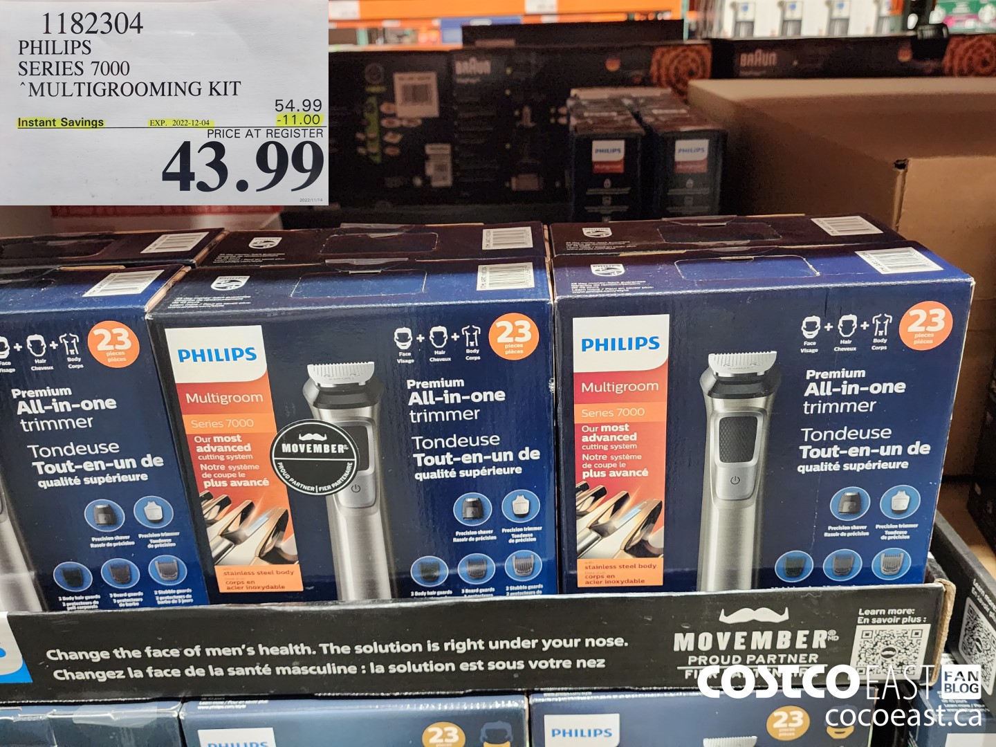 1182304 PHILIPS SERIES 7000 MULTIGROOMING KIT ($11.00 INSTANT SAVINGS EXPIRES ON 2022-12-04) $43.99