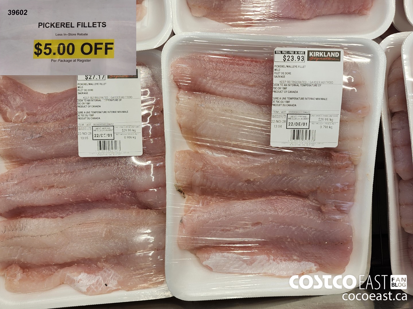 39602 PICKEREL FILLETS ($5.00 INSTANT SAVINGS)