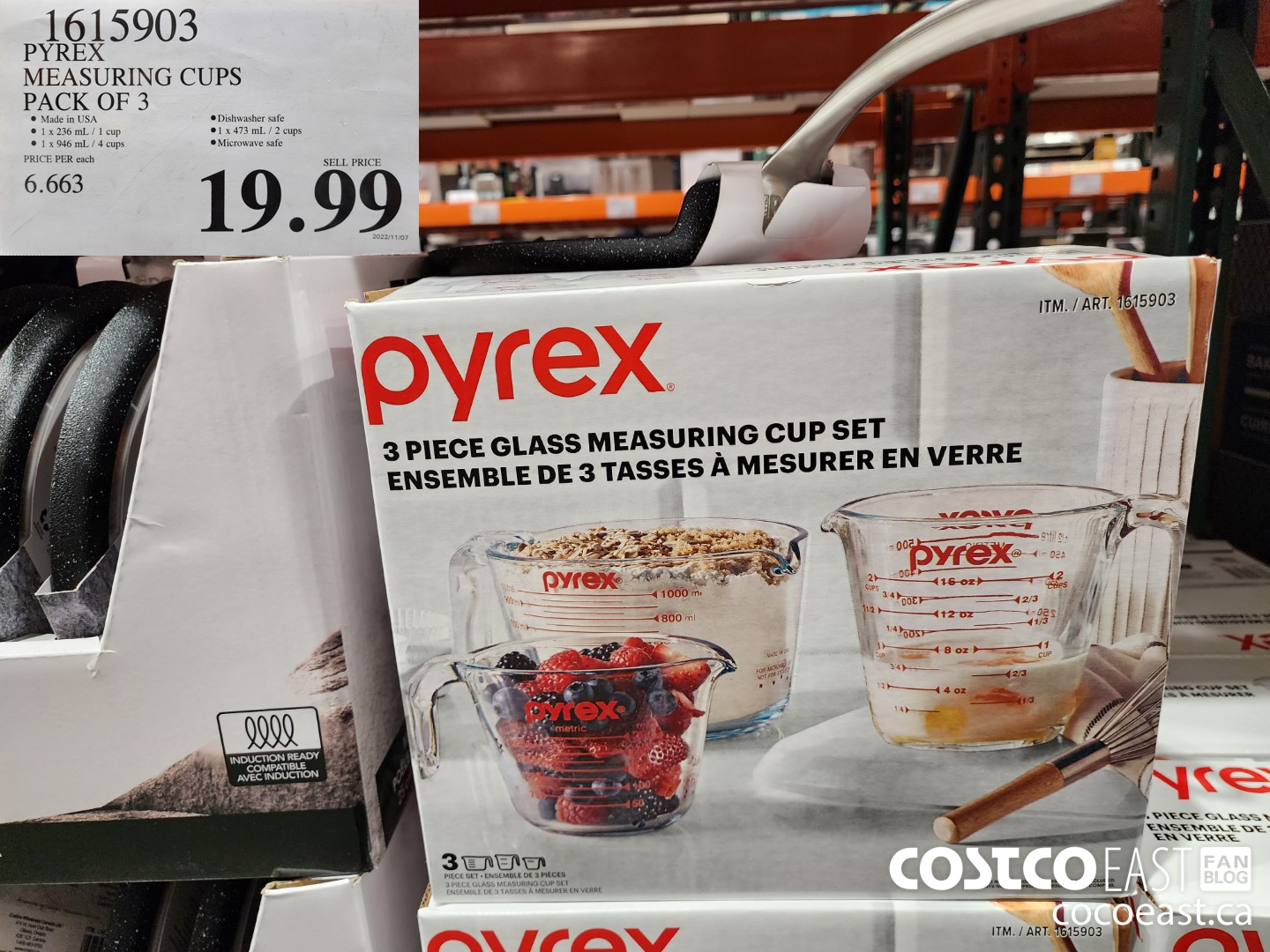1615903 PYREX MEASURING CUPS PACK OF 3 $19.99