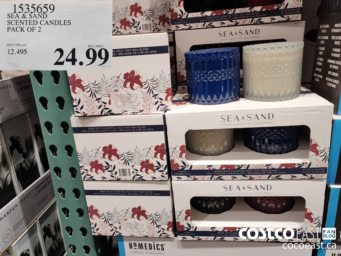 1535659 SEA & SAND SCENTED CANDLES PACK OF 2 $24.99