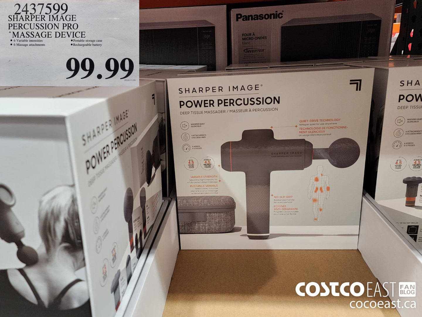 2437599 SHARPER IMAGE PERSCUSSION PRO MASSAGE DEVICE $99.99