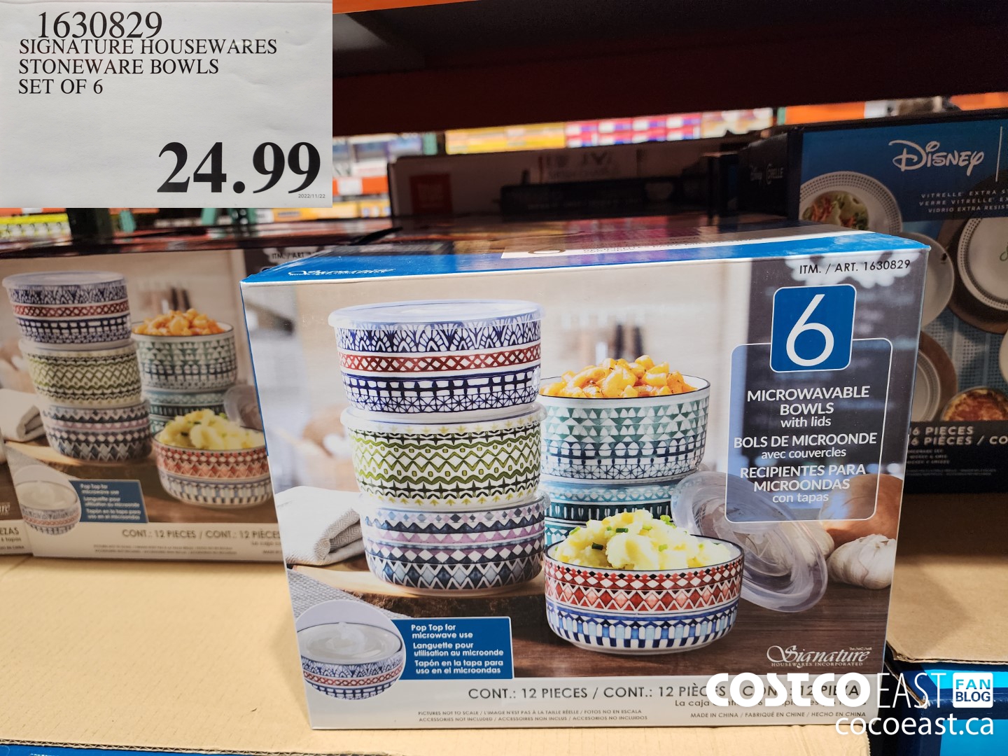1630829 SIGNATURE HOUSEWARES STONEWARE BOWLS SET OF 6 $24.99