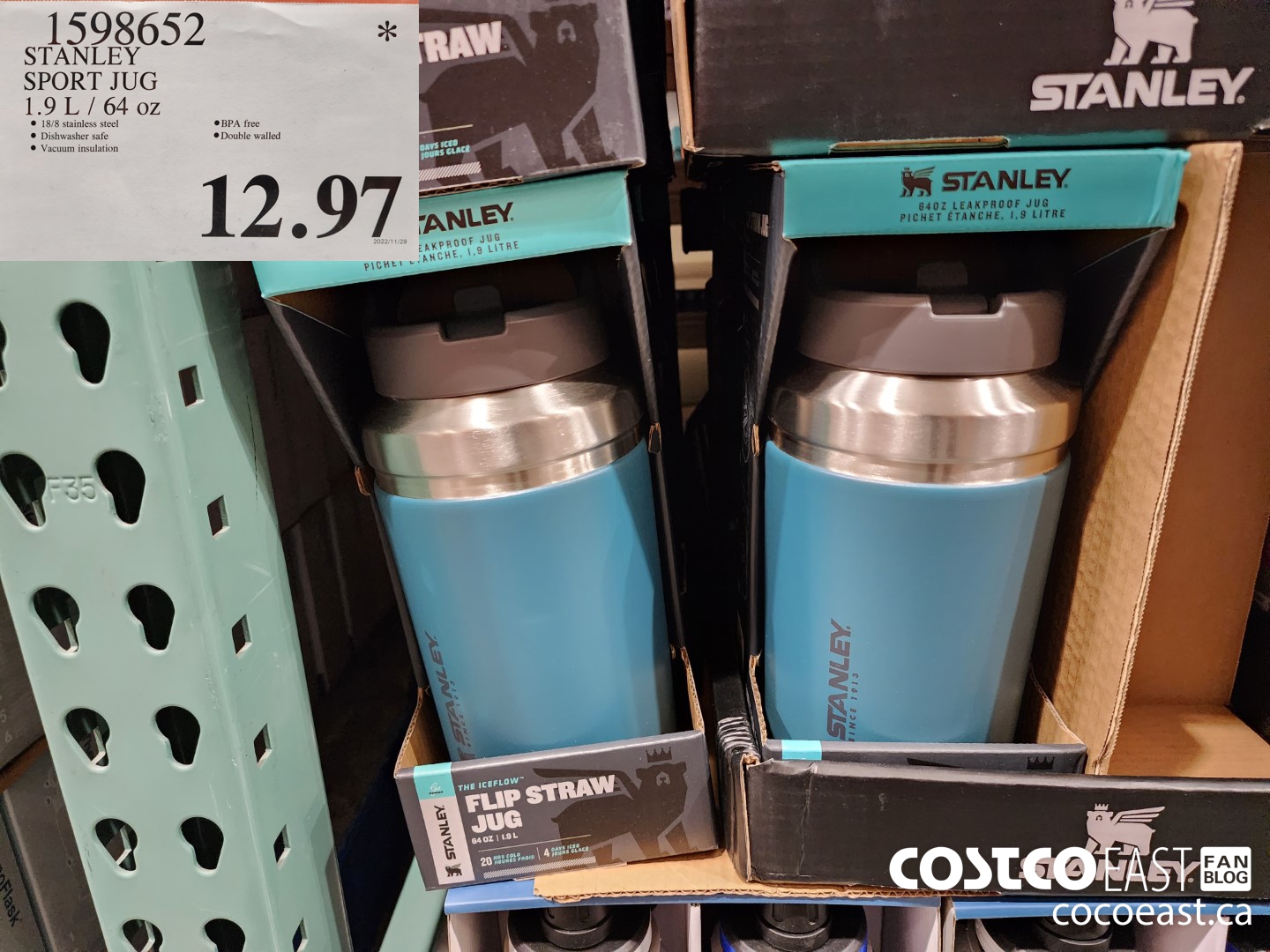 1598652 STANLEY SPORT JUG 1.9L / 64 oz $12.97