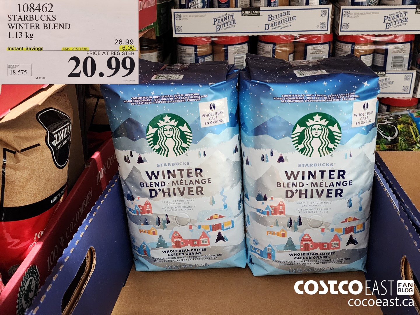 108462 STARBUCKS WINTER BLEND 1.13 KG ($6.00 INSTANT SAVINGS EXPIRES ON 2022-12-04) $20.99