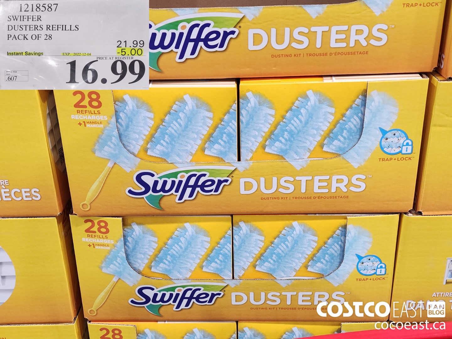 1218587 SWIFFER DUSTERS REFILLS PACK OF 28 ($5.00 INSTANT SAVINGS EXPIRES ON 2022-12-04) $16.99