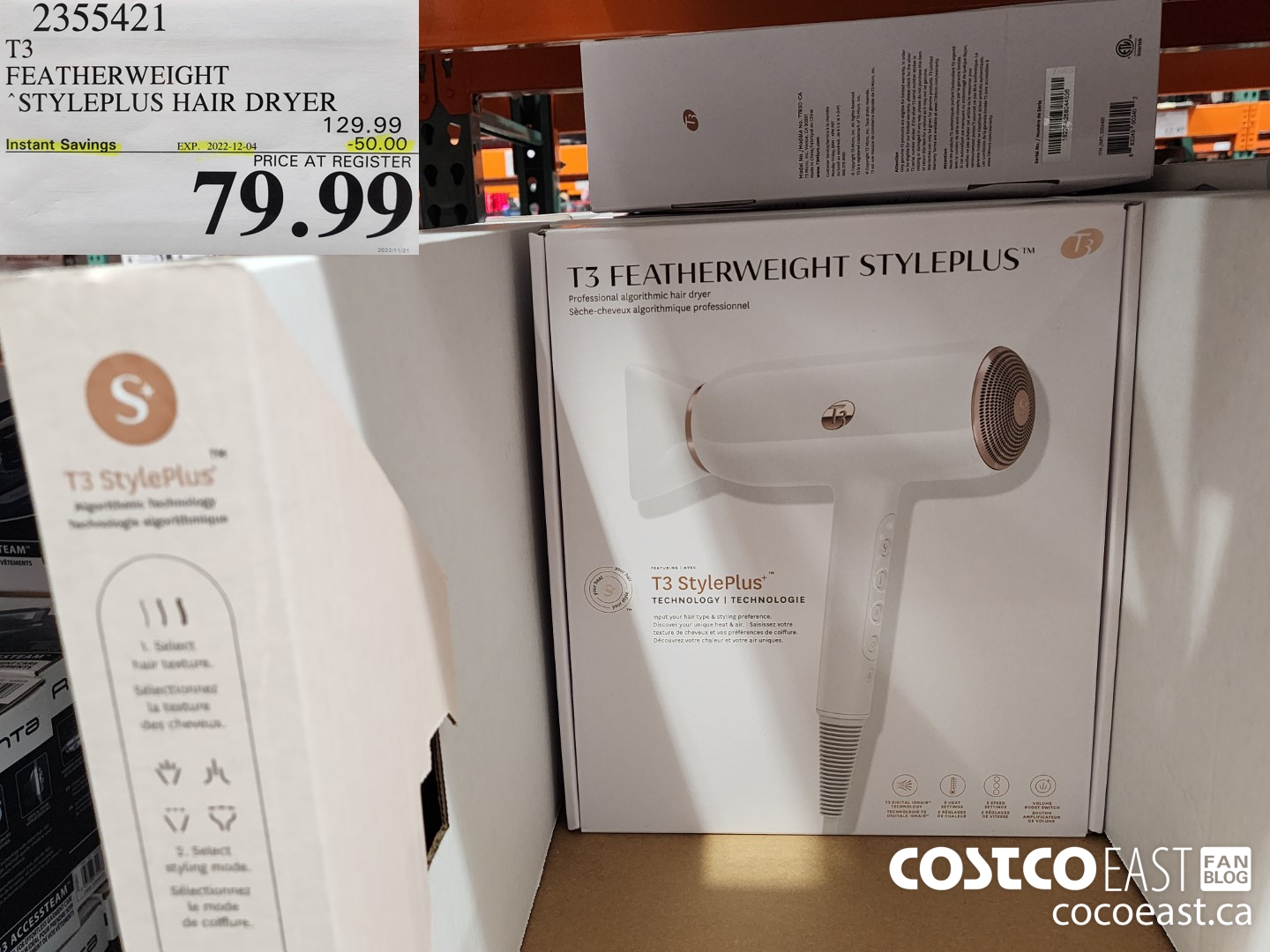 2355421 T3 FEATHERWEIGHT “STYLEPLUS HAIR DRYER ($50.00 INSTANT SAVINGS EXPIRES ON 2022-12-04) $79.99