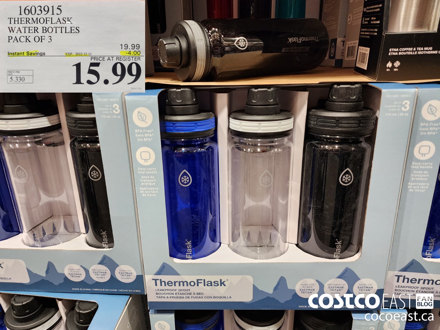 1603915 THERMOFLASK WATER BOTTLES PACK OF 3 ($4.00 INSTANT SAVINGS EXPIRES ON 2022-12-11) $15.99