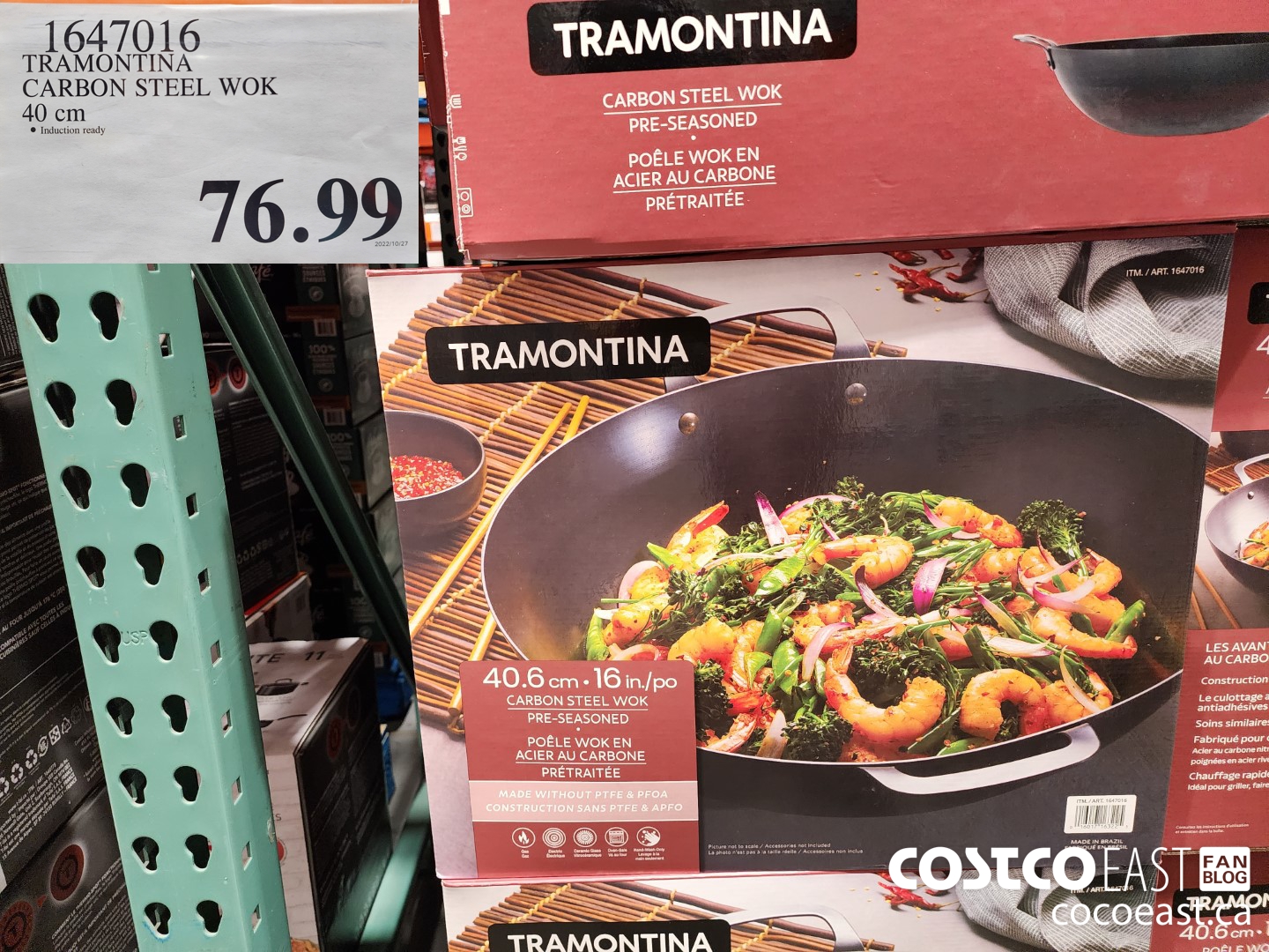 1647016 TRAMONTINA CARBON STEEL WOK 40 cm $76.99