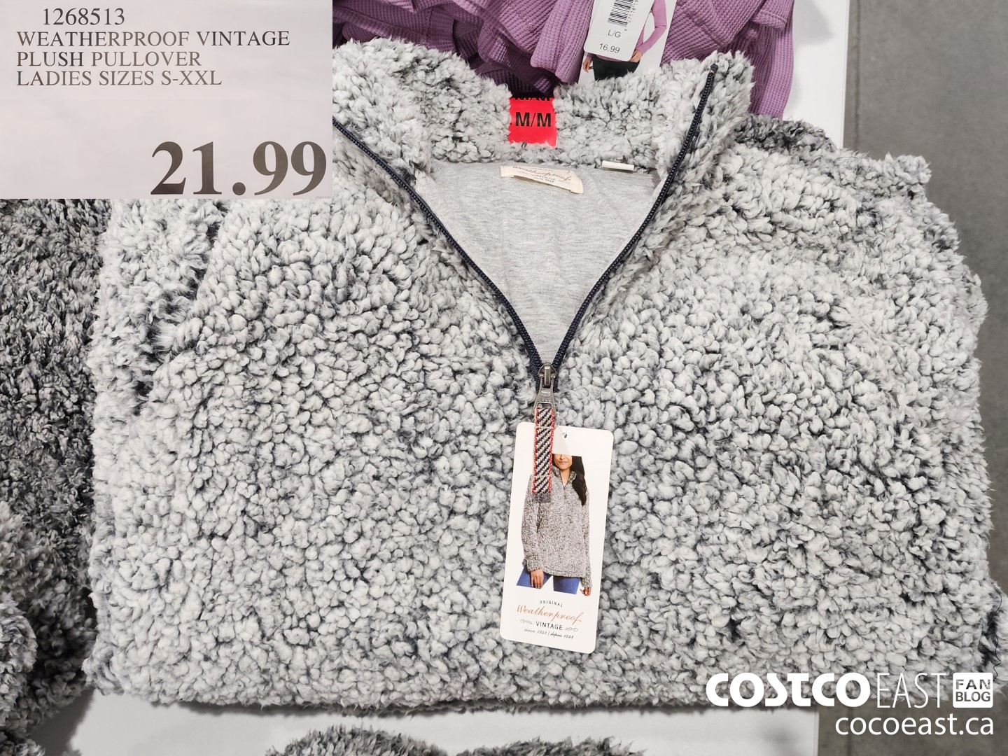 1268513 WEATHERPROOF VINTAGE PLUSH PULLOVER LADIES SIZES S-XXL $21.99