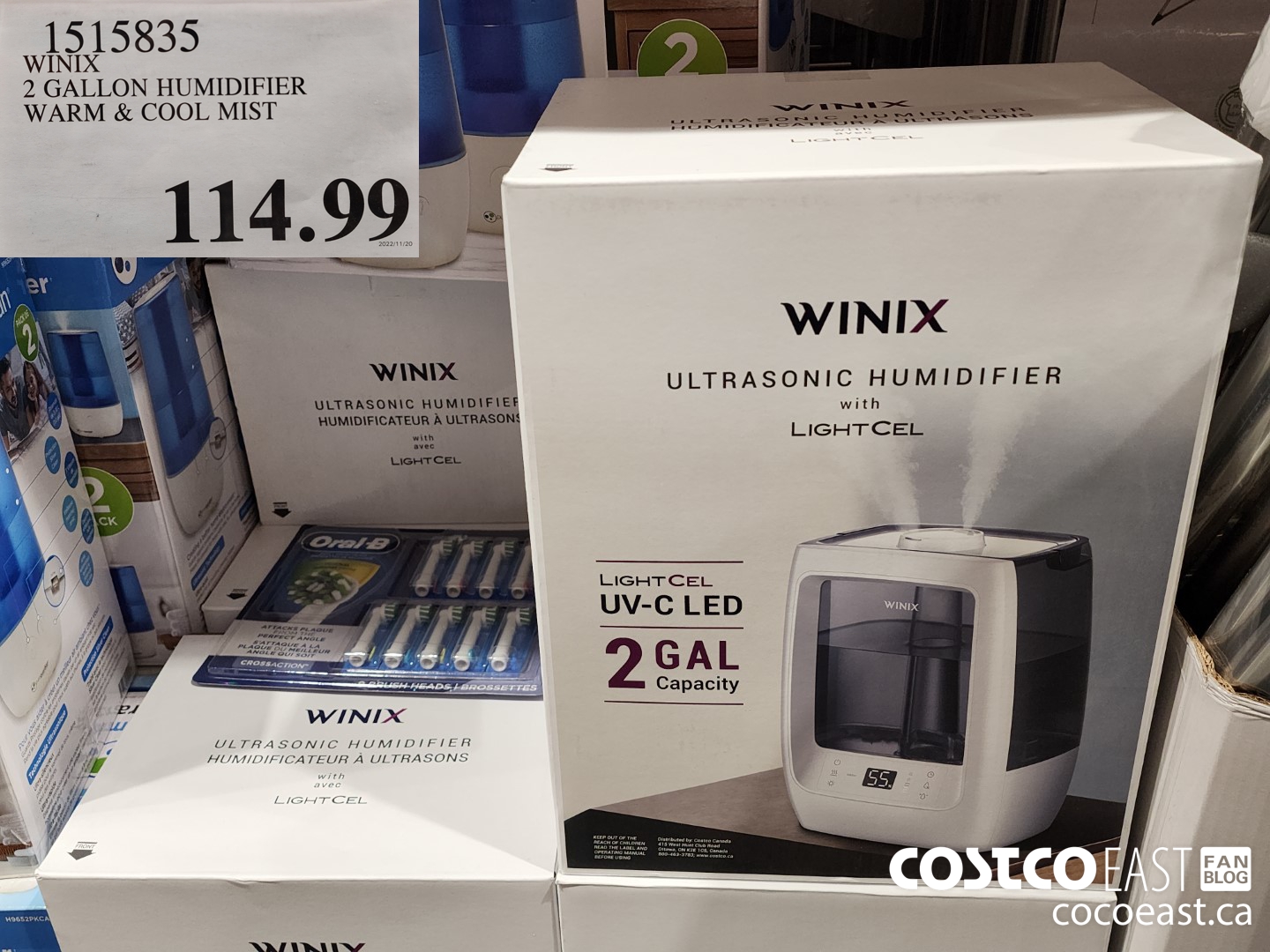 1515835 WINIX 2 GALLON HUMIDIFIER WARM & COOL MIST $114.99