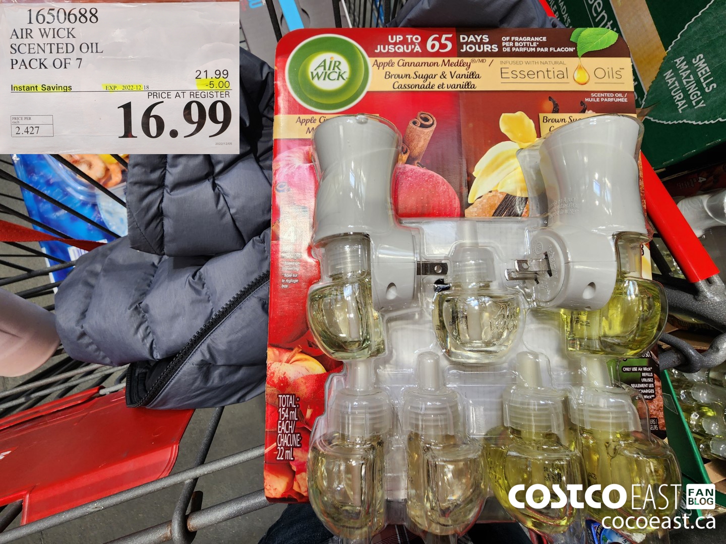 1650688 AIR WICK SCENTED OIL PACK OF 7 ($5.00 INSTANT SAVINGS EXPIRES ON 2022-12-18) $16.99