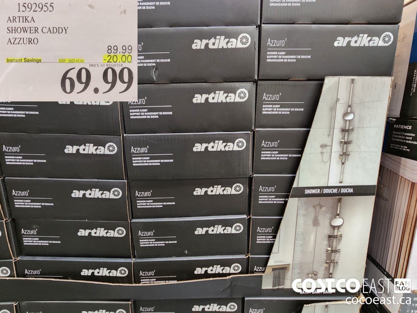 1592955 ARTIKA SHOWER CADDY AZZURO ($20.00 INSTANT SAVINGS EXPIRES ON 2023-01-01) $69.99