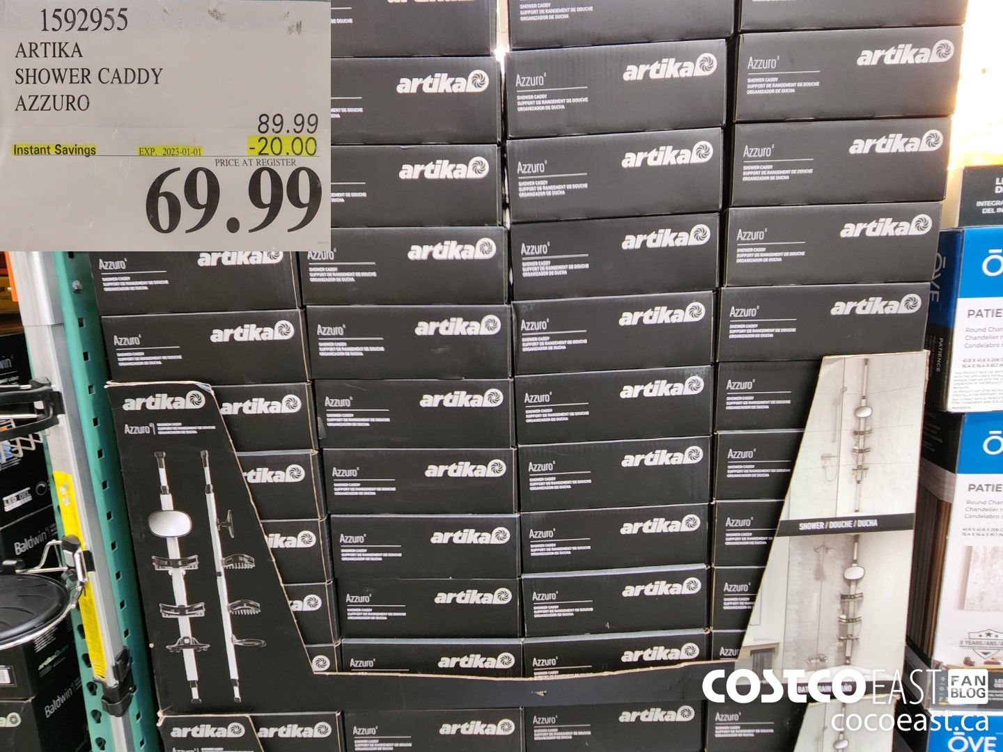 1592955 ARTIKA SHOWER CADDY AZZURO ($20.00 INSTANT SAVINGS EXPIRES ON 2023-01-01) $69.99