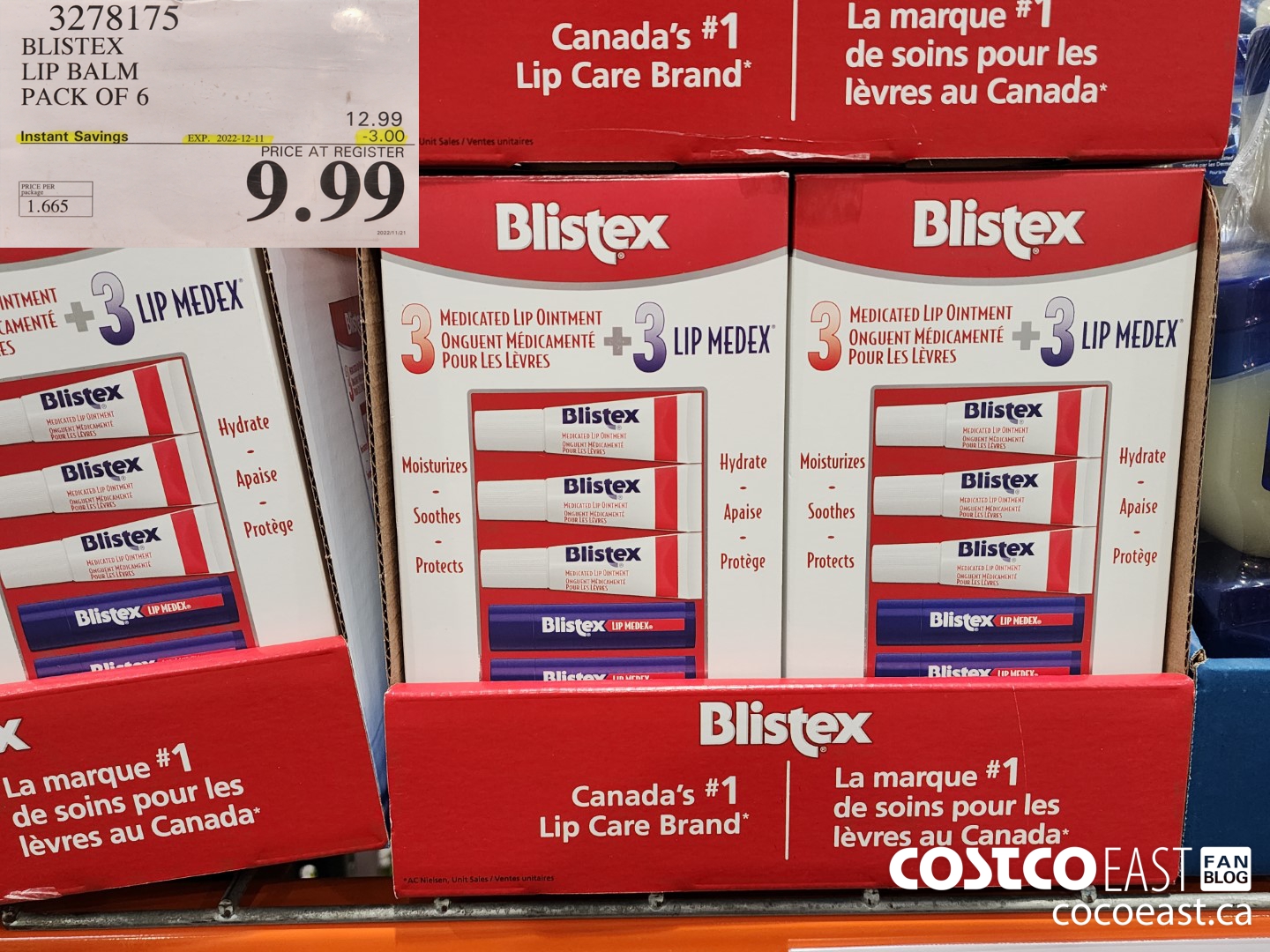 3278175 BLISTEX LIP BALM PACK OF 6 ($3.00 INSTANT SAVINGS EXPIRES ON 2022-12-11) $9.99