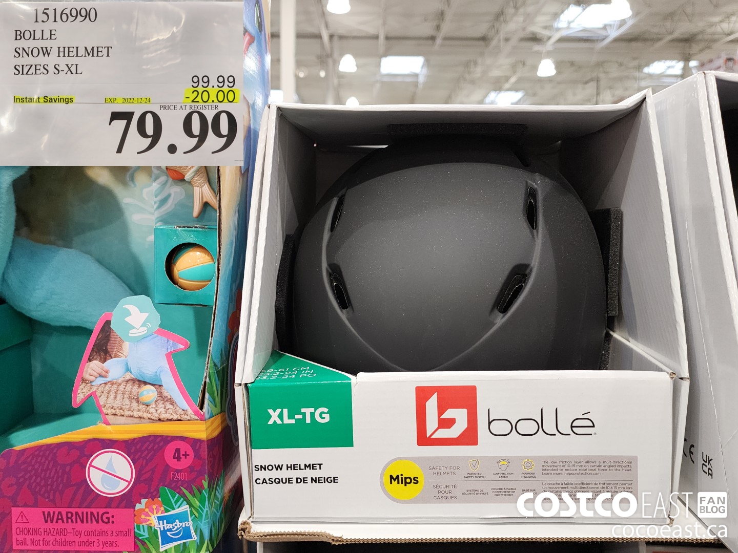 1516990 BOLLE SNOW HELMET SIZES S-XL ($20.00 INSTANT SAVINGS EXPIRES ON 2022-12-24) $79.99