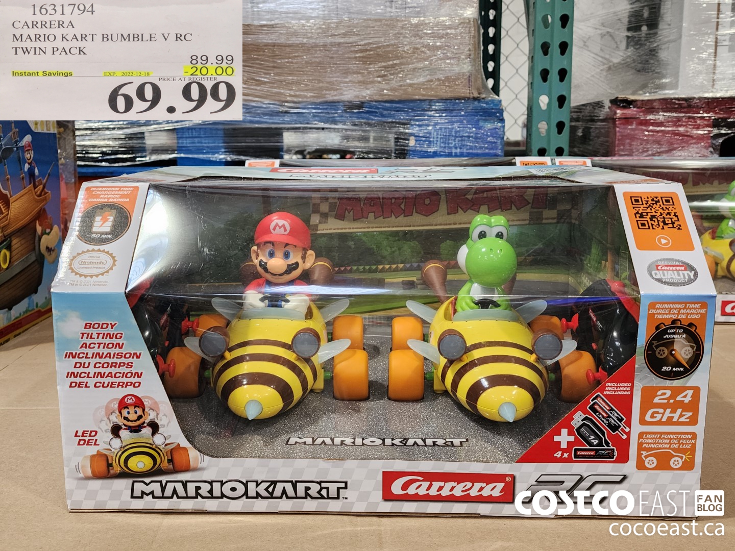 1631794 CARRERA MARIO KART BUMBLE V RC TWIN PACK ($20.00 INSTANT SAVINGS EXPIRES ON 2022-12-18) $69.99