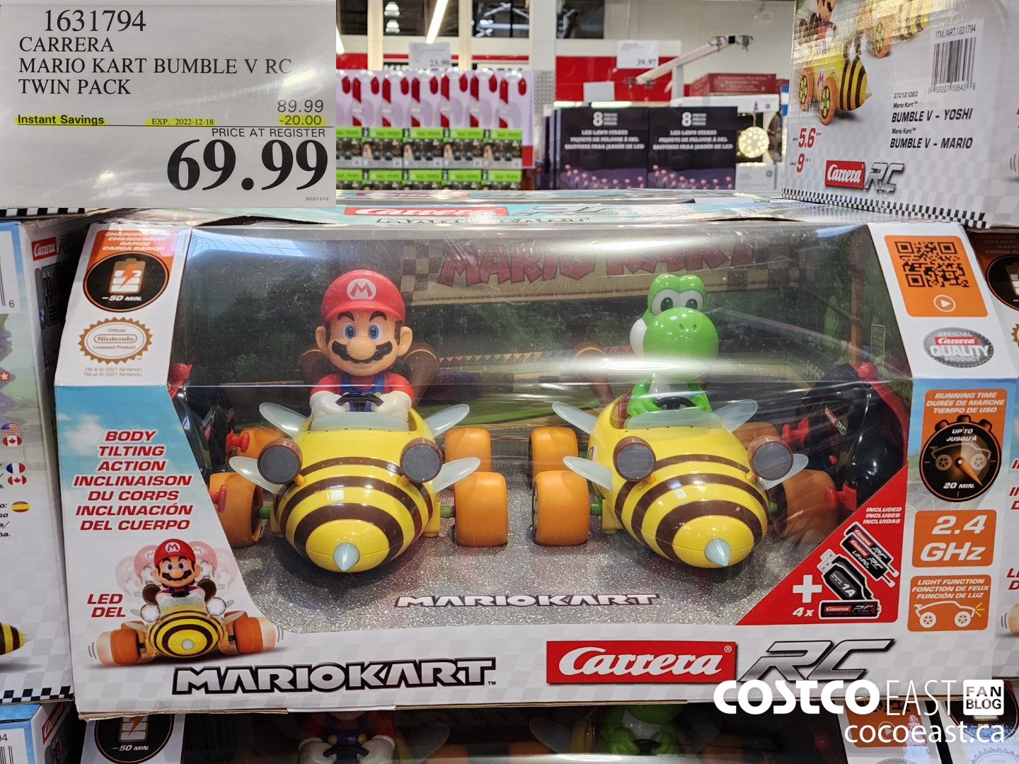 1631794 CARRERA MARIO KART BUMBLE V RC TWIN PACK ($20.00 INSTANT SAVINGS EXPIRES ON 2022-12-18) $69.99