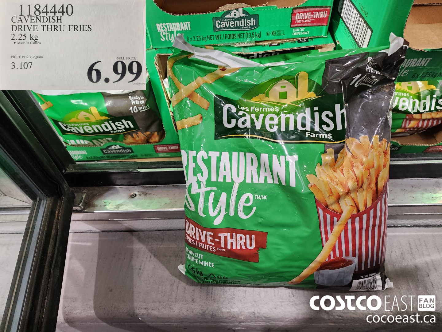 1184440 CAVENDISH DRIVE THRU FRIES 2.25 kg $6.99