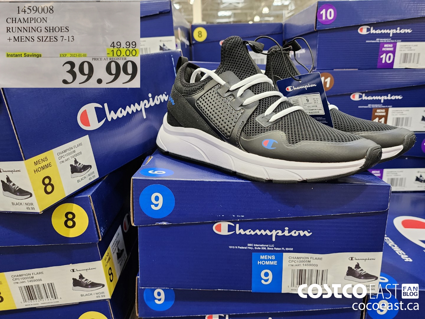 1459008 CHAMPION RUNNING SHOES +MENS SIZES 7-13 ($10.00 INSTANT SAVINGS EXPIRES ON 2023-01-01) $39.99