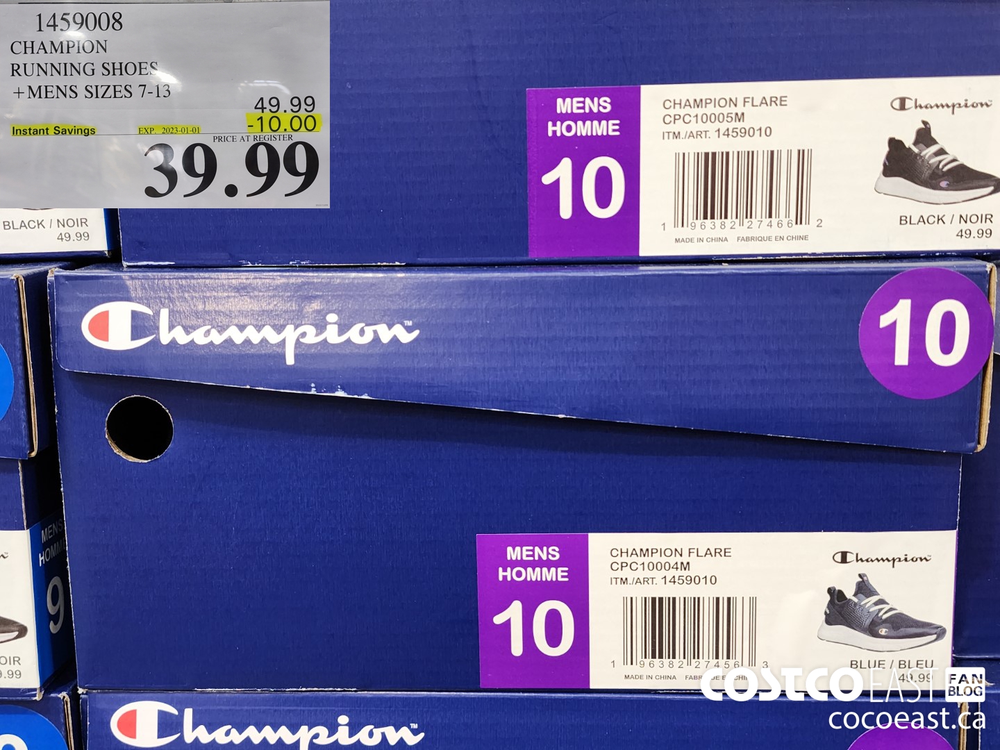 1459008 CHAMPION RUNNING SHOES +MENS SIZES 7-13 ($10.00 INSTANT SAVINGS EXPIRES ON 2023-01-01) $39.99