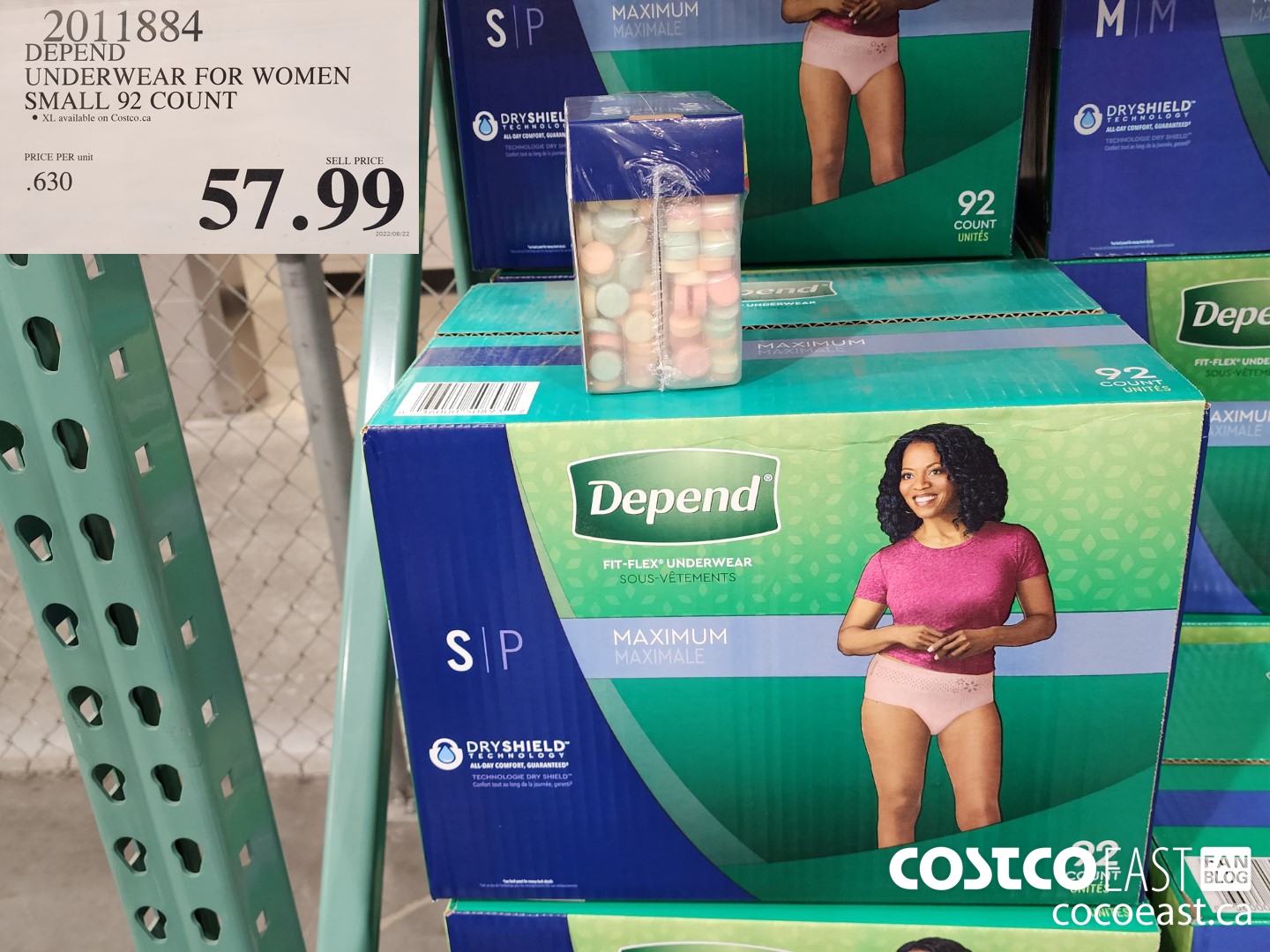 2011884 DEPEND UNDERWEAR FOR WOMEN SMALL 92 COUNT $57.99
