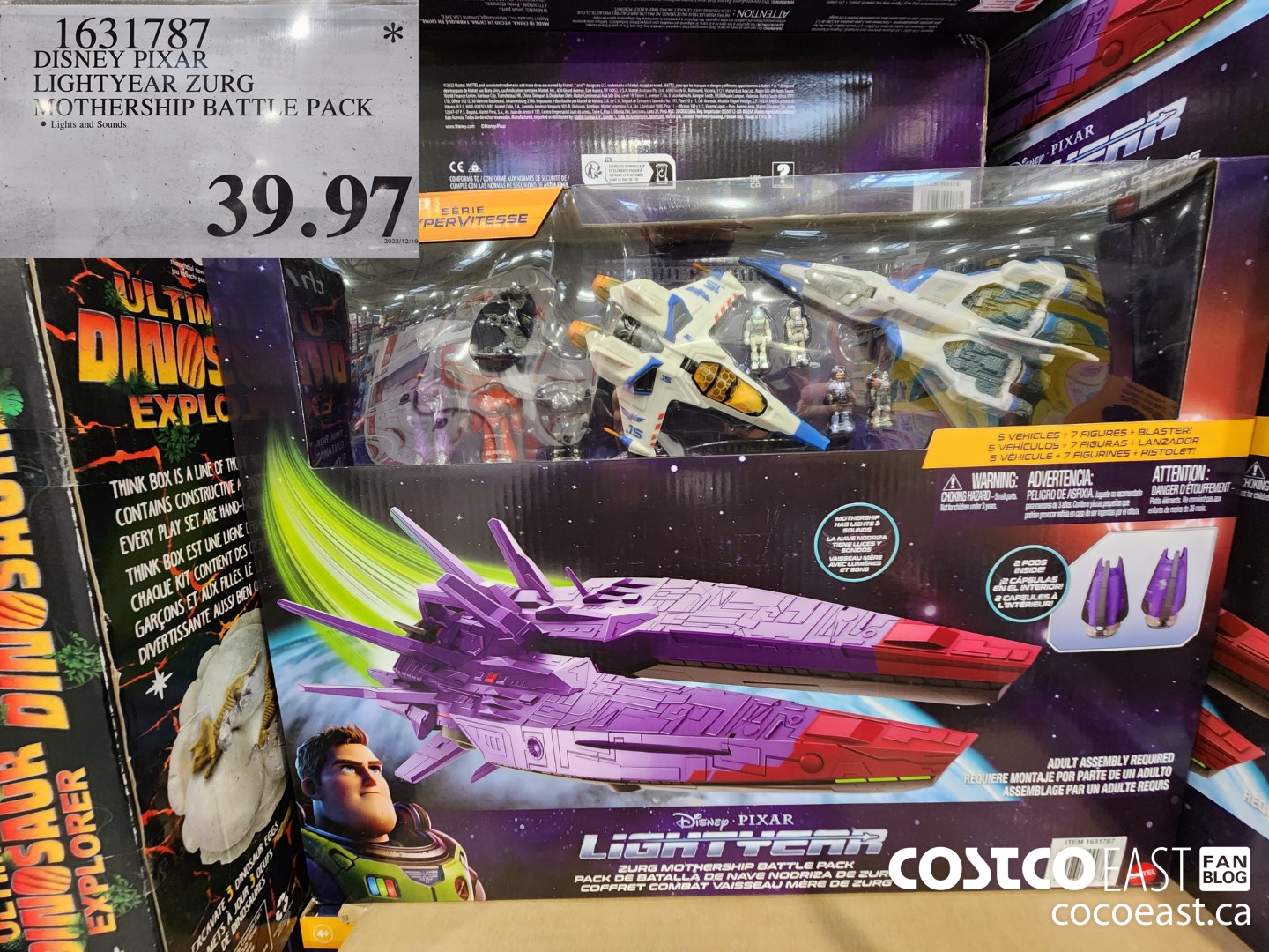 1631787 DISNEY PIXAR LIGHTYEAR ZURG MOTHERSHIP BATTLE PACK $39.97