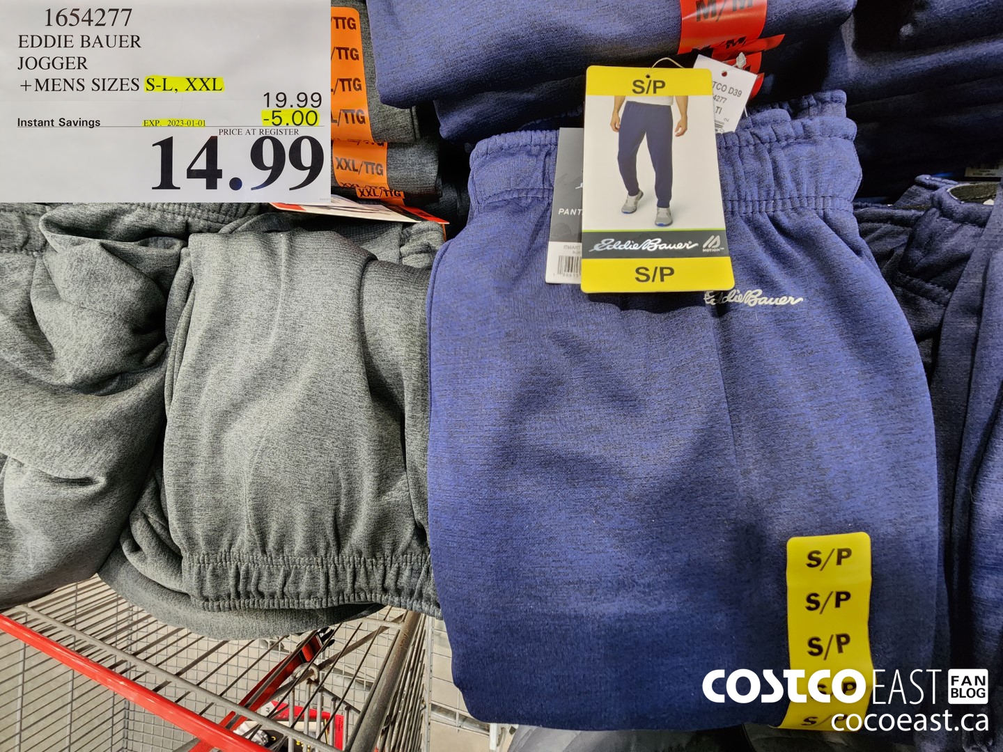 1654277 EDDIE BAUER JOGGER +MENS SIZES S-L, XXL ($5.00 INSTANT SAVINGS EXPIRES ON 2023-01-01) $14.99