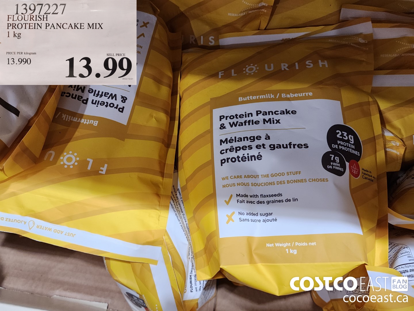 1397227 FLOURISH PROTEIN PANCAKE MIX 1KG $13.99