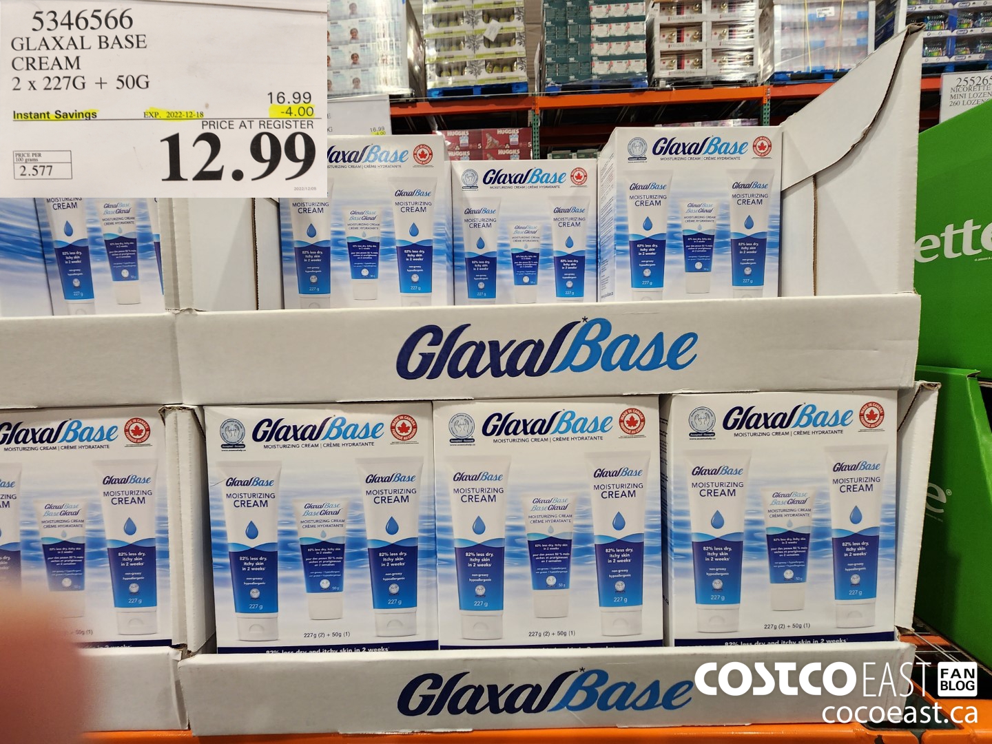 5346566 GLAXAL BASE CREAM 2 x 227G + 50G ($4.00 INSTANT SAVINGS EXPIRES ON 2022-12-18) $12.99