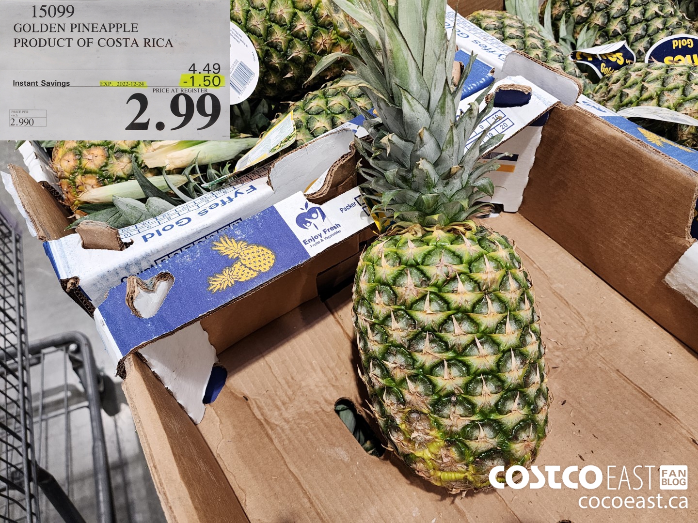 15099 GOLDEN PINEAPPLE PRODUCT OF COSTA RICA ($1.50 INSTANT SAVINGS EXPIRES ON 2022-12-24) $2.99