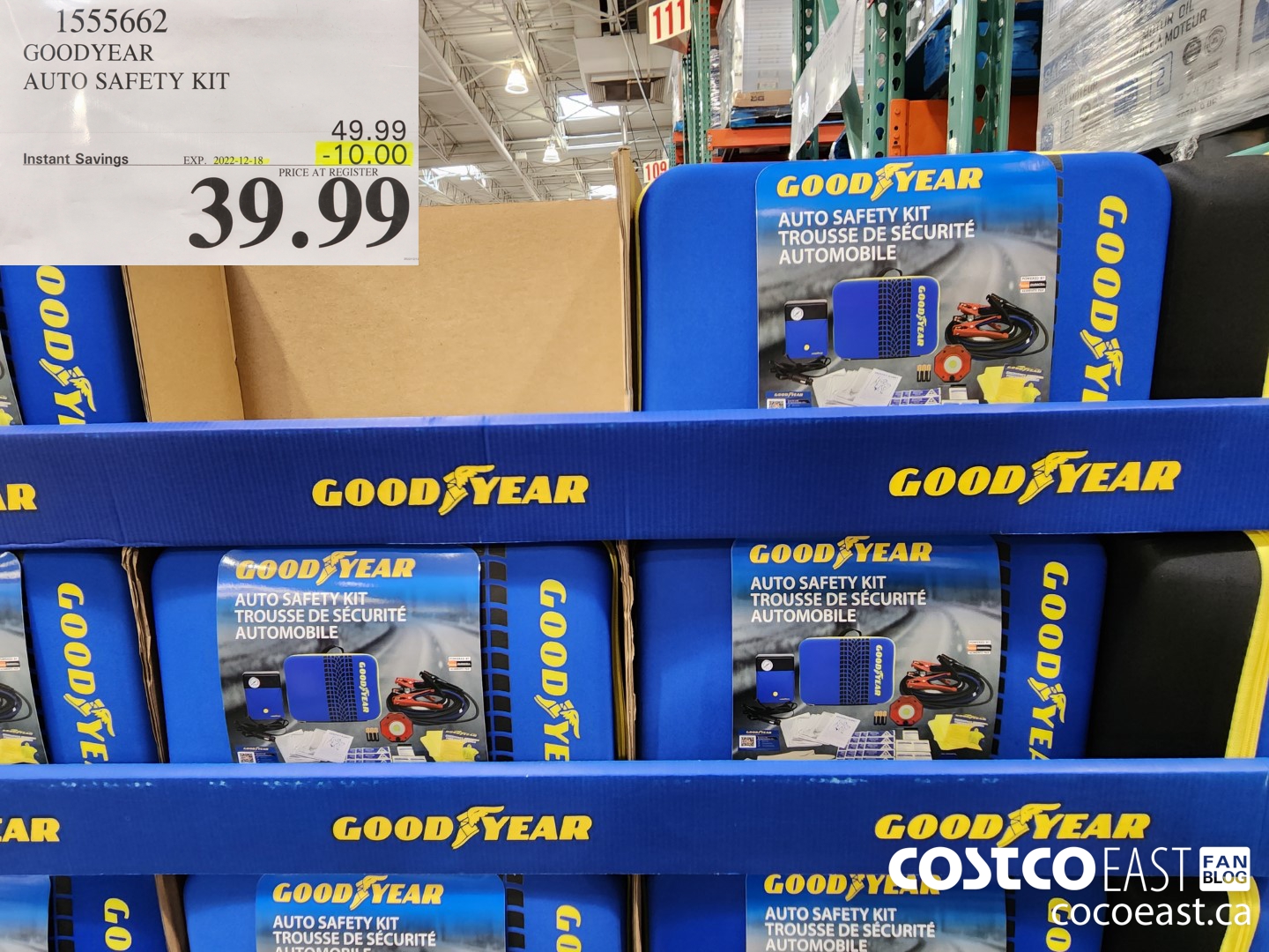 1555662 GOODYEAR AUTO SAFETY KIT ($10.00 INSTANT SAVINGS EXPIRES ON 2022-12-18) $39.99