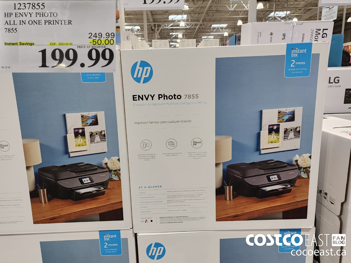 1237855 HP ENVY PHOTO ALL IN ONE PRINTER 7855 ($50.00 INSTANT SAVINGS EXPIRES ON 2023-01-01) $199.99