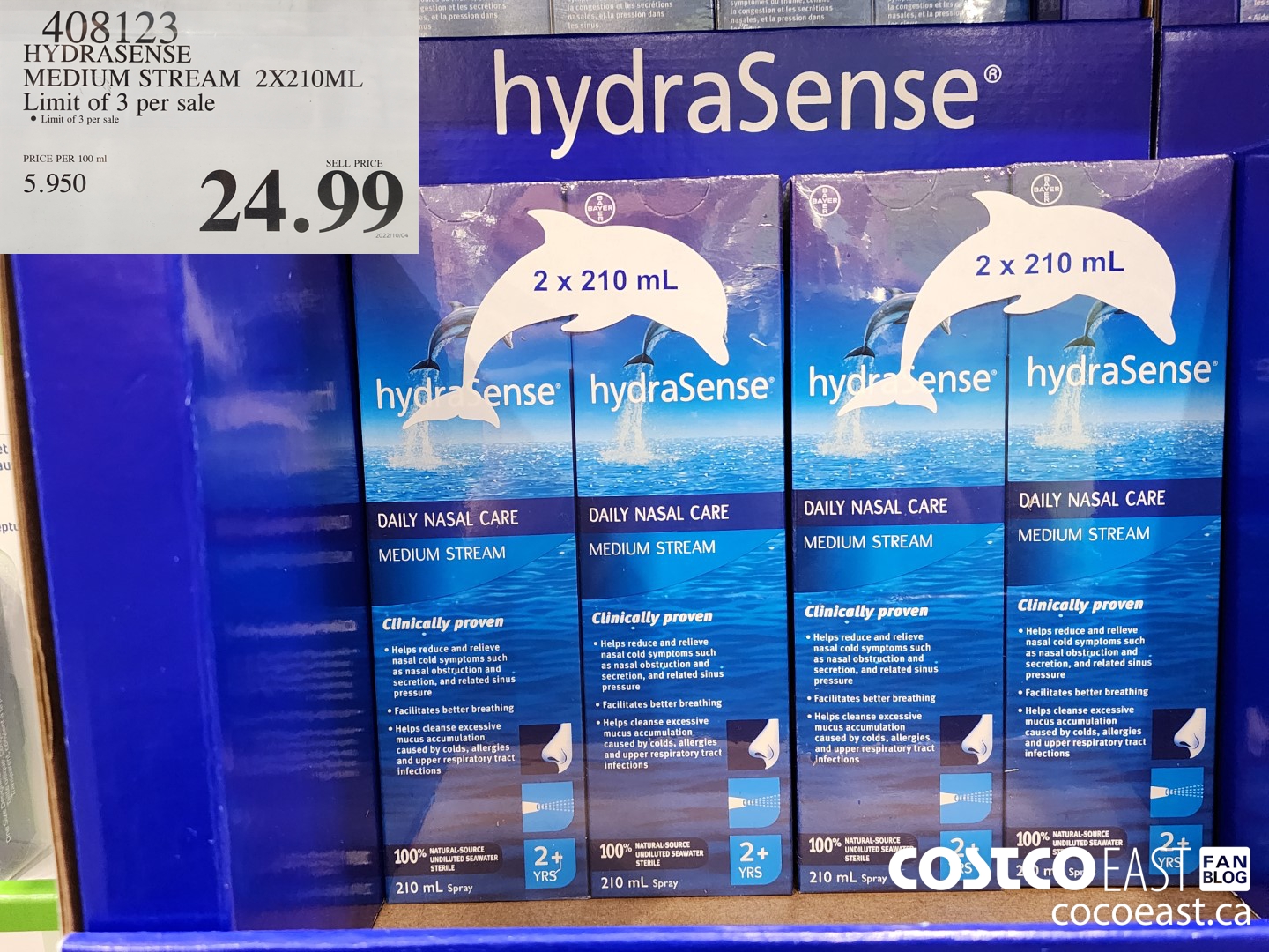 408123 HYDRASENSE MEDIUM STREAM 2 x 210ml $24.99