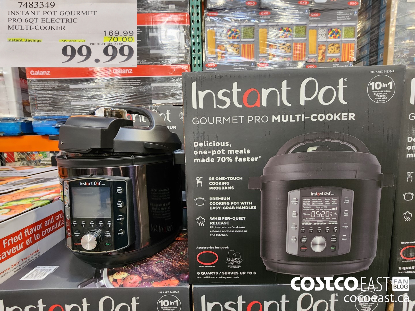 Costco Sale Items Flyer Sales Dec 12th 18th 2022 Ontario Quebec   INSTANT POT GOURMET PRO 6QT ELECTRIC MULTICOOKER 20221212 66591 