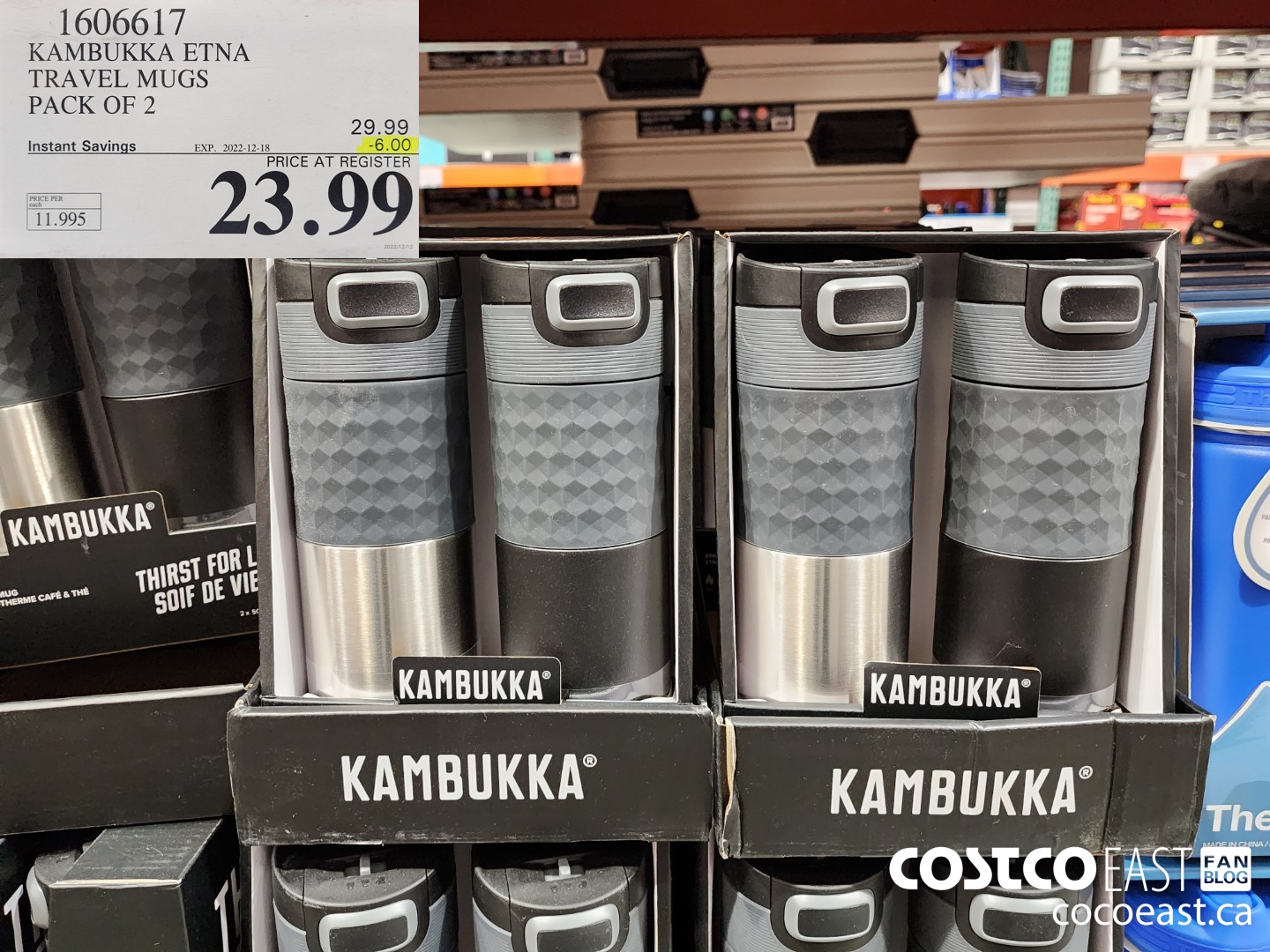 1606617 KAMBUKKA ETNA TRAVEL MUGS PACK OF 2 ($6.00 INSTANT SAVINGS EXPIRES ON 2022-12-18) $29.99