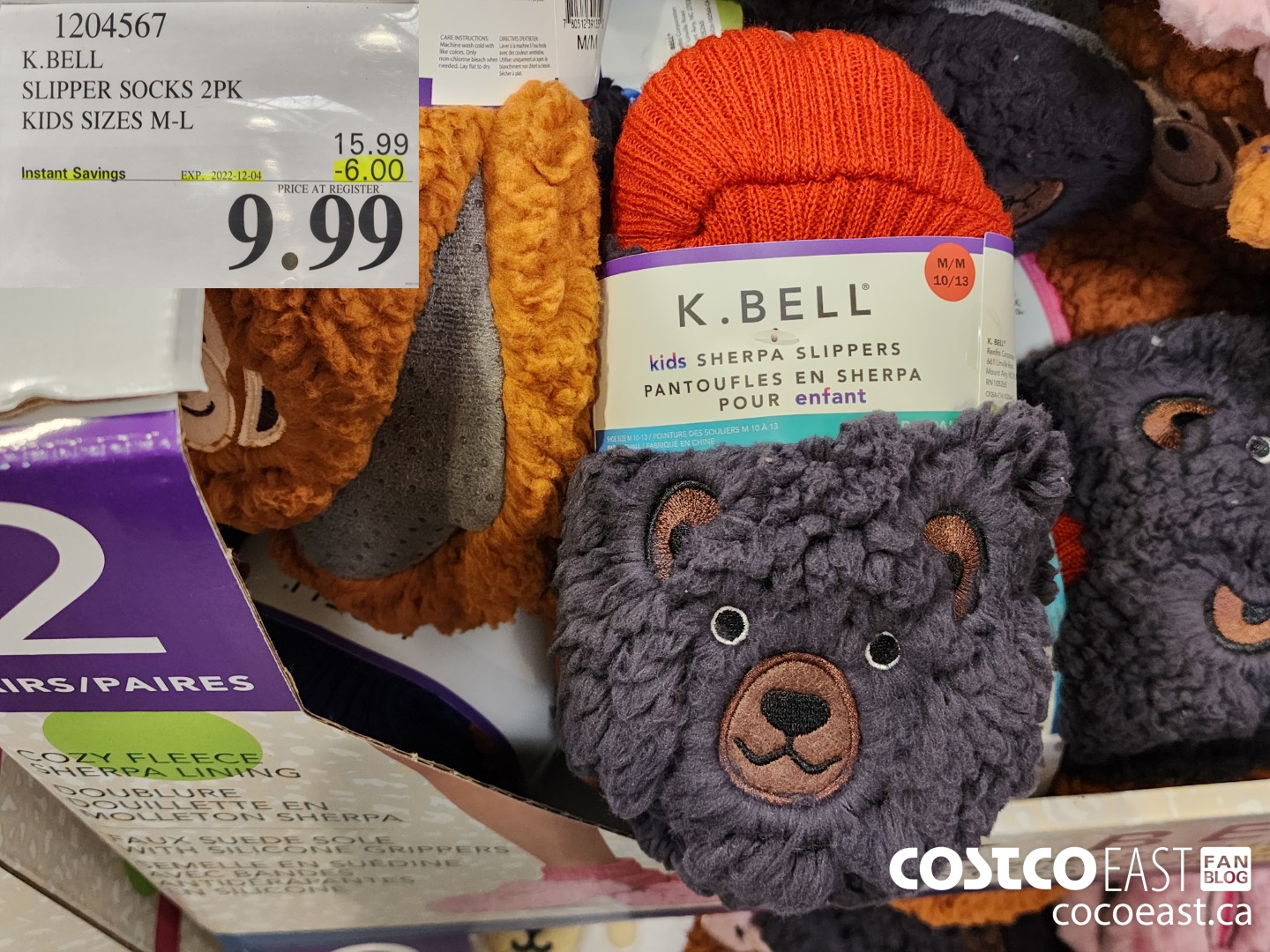 3831000 K BELL SLIPPER SOCKS 3PK LADIES SIZES S M L XL 5 00 INSTANT SAVINGS  EXPIRES ON 2020 12 06 14 99 - Costco East Fan Blog