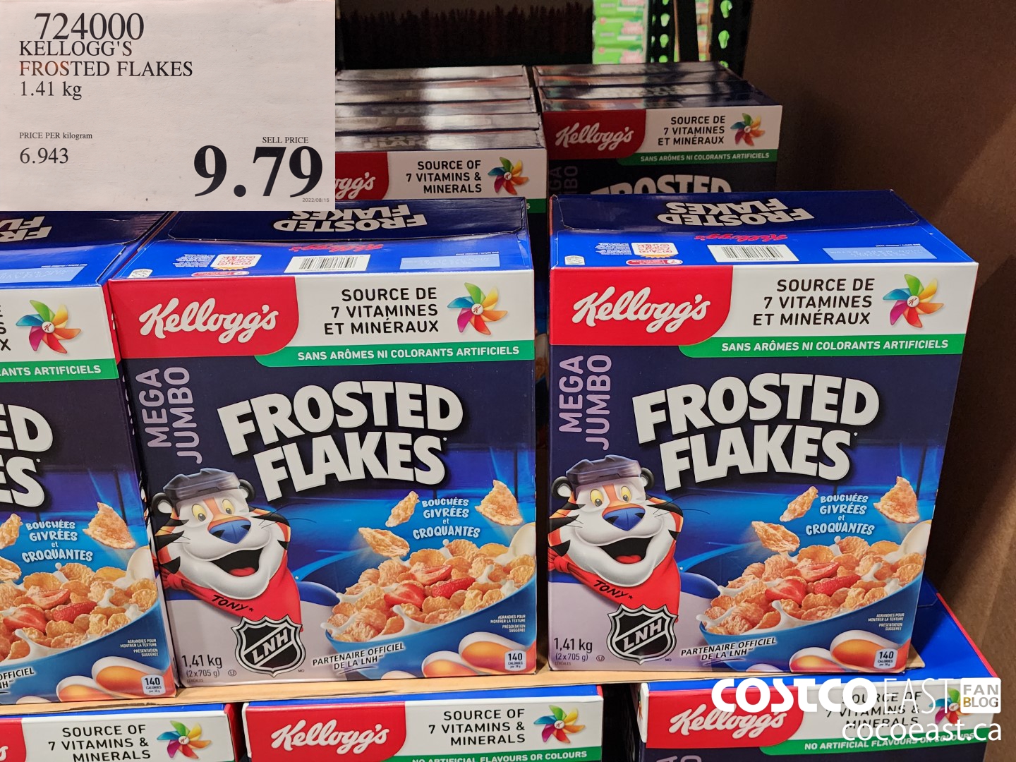 714000 KELLOGG'S FROSTED FLAKES 1.41 kg $9.79