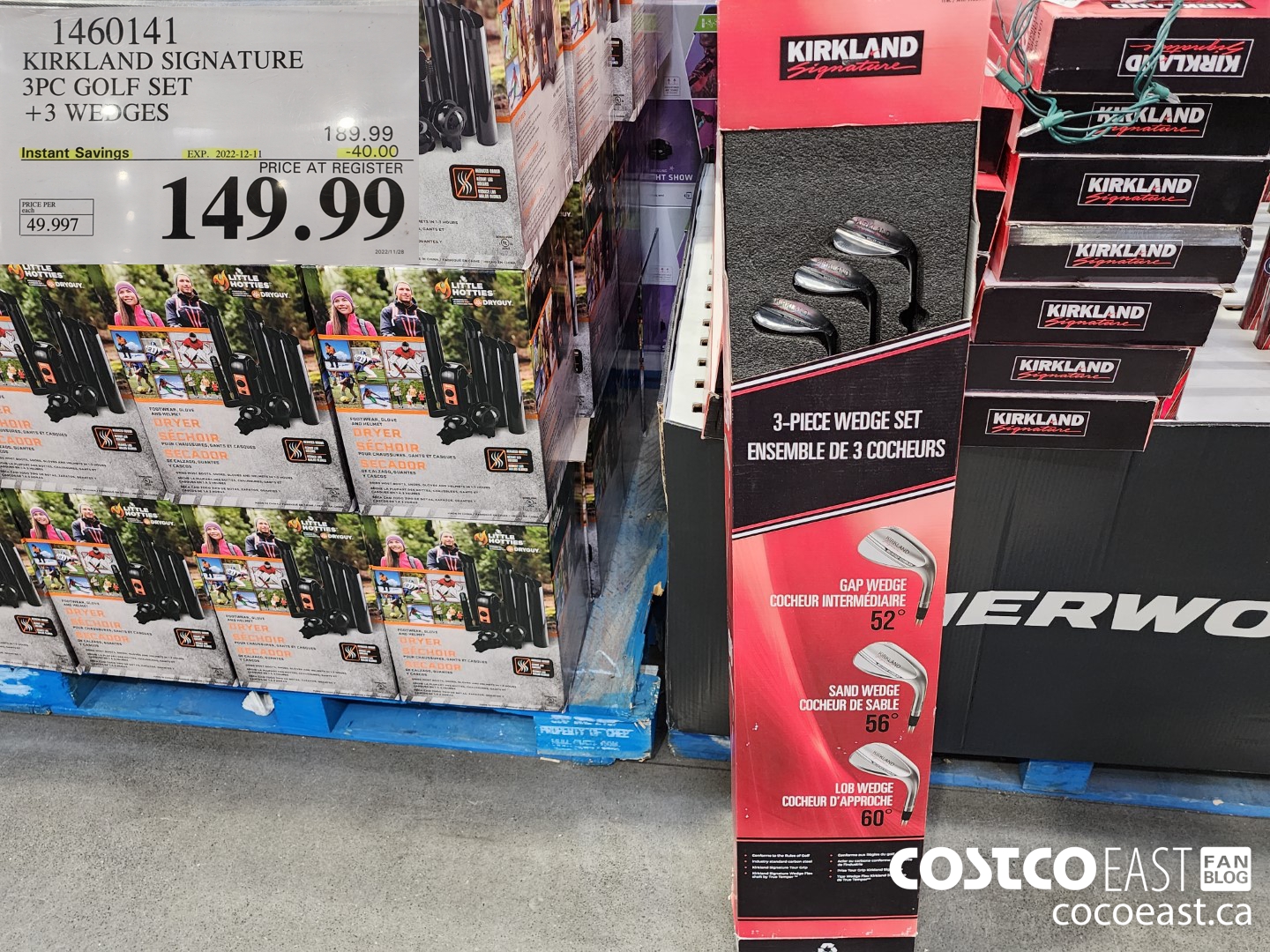 1460141 KIRKLAND SIGNATURE 3PC GOLF SET 3 WEDGES ($40.00 INSTANT SAVINGS EXPIRES ON 2022-12-11) $149.99