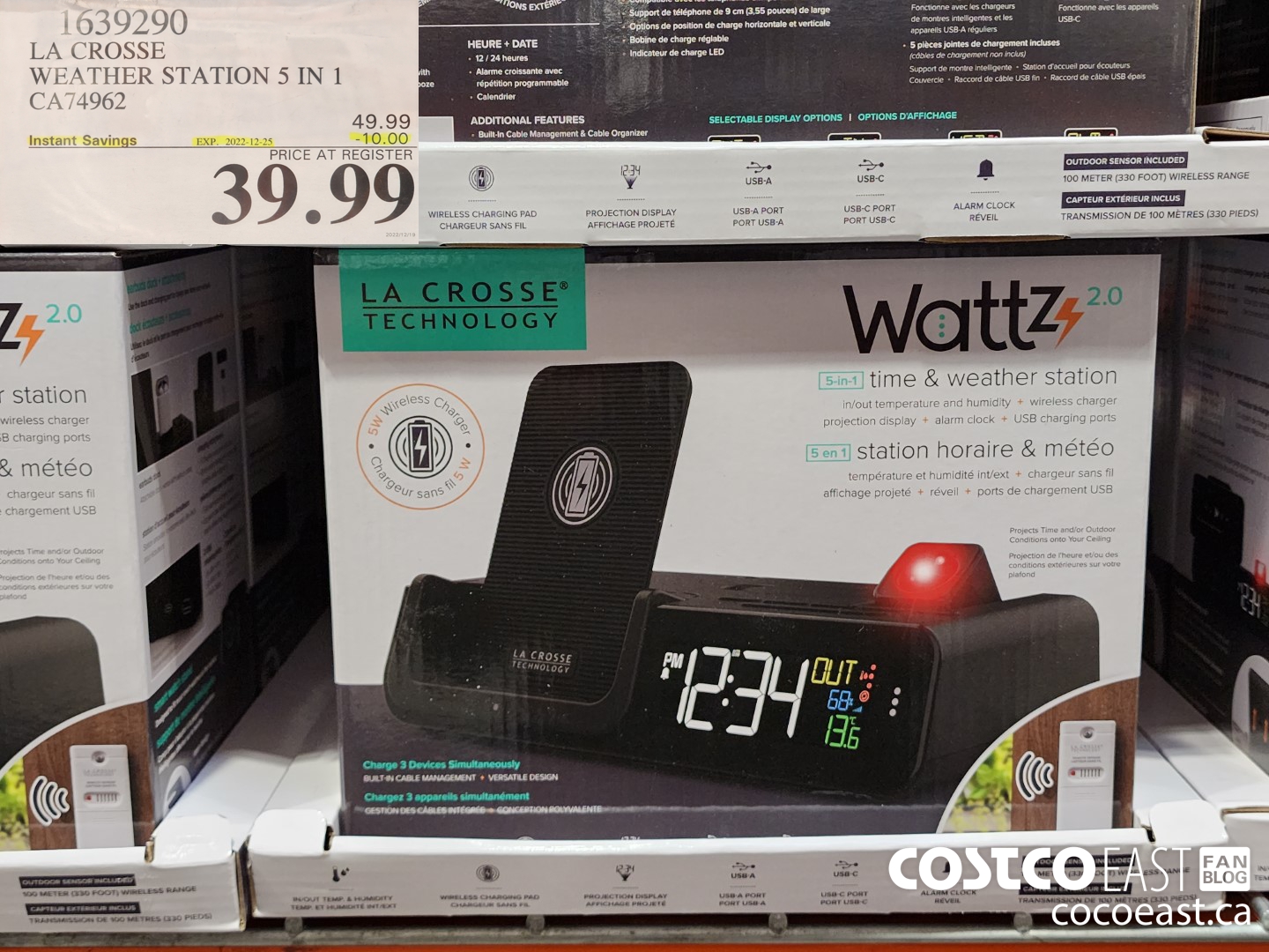 1639290 LA CROSSE WEATHER STATION 5 IN 1 CA74962 ($10.00 INSTANT SAVINGS EXPIRES ON 2022-12-25) $39.99