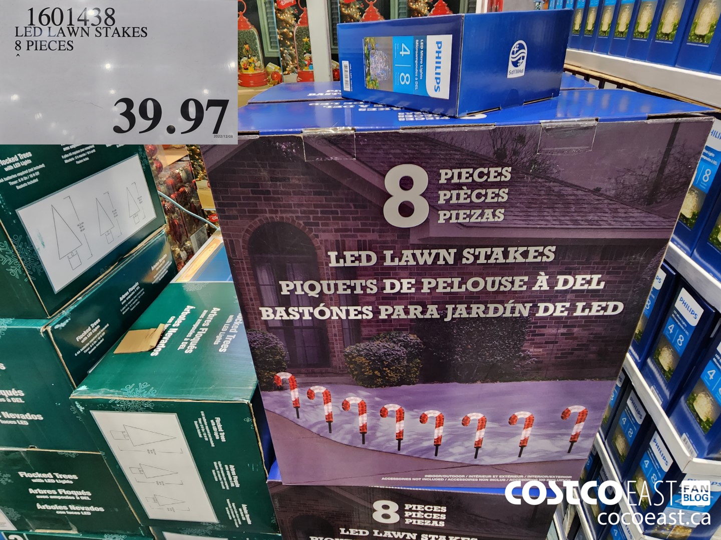 1601458 LED LAWN STAKES 8 PIECES $39.97