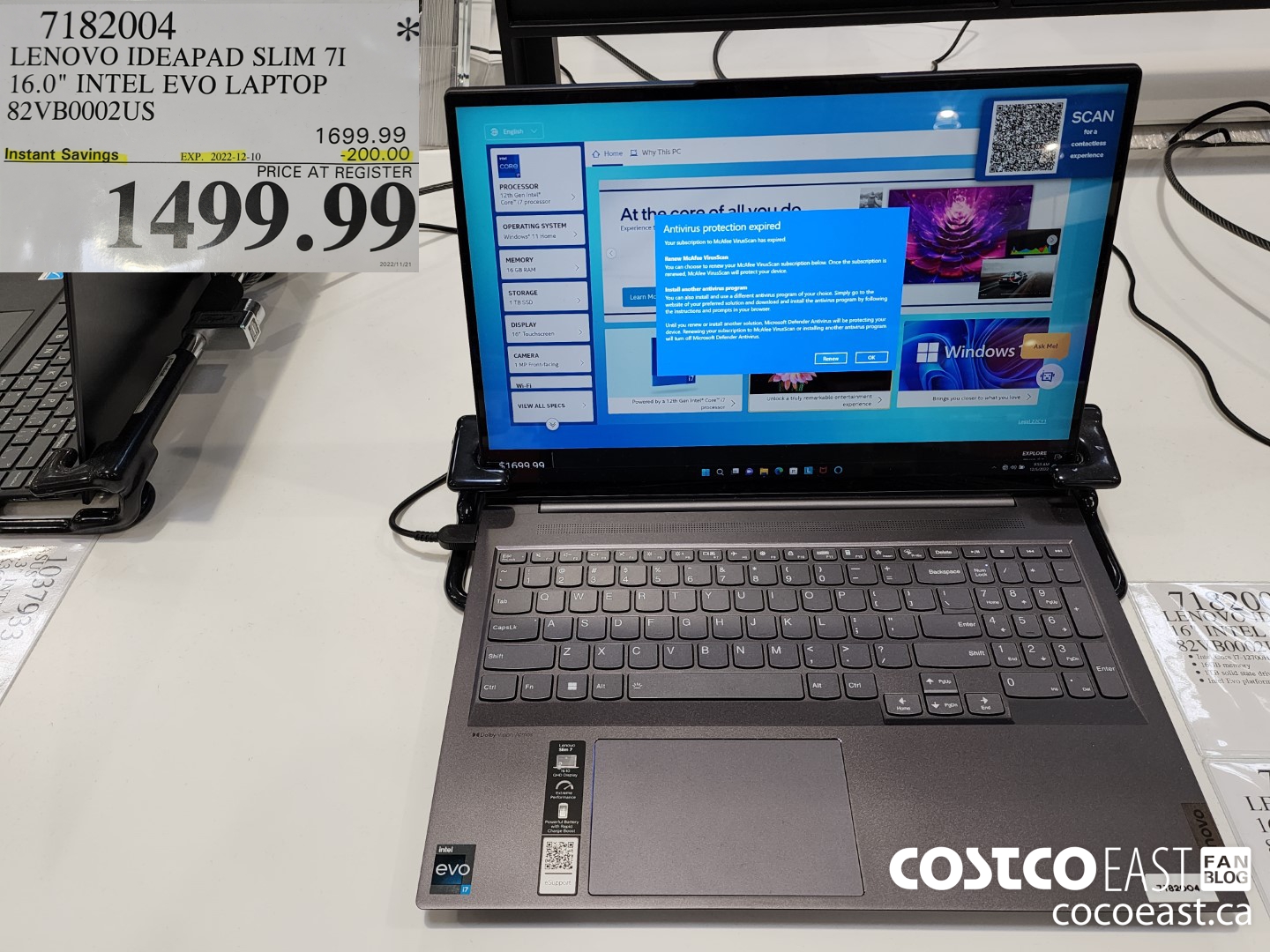 7182004 LENOVO IDEAPAD SLIM 7I 16.0