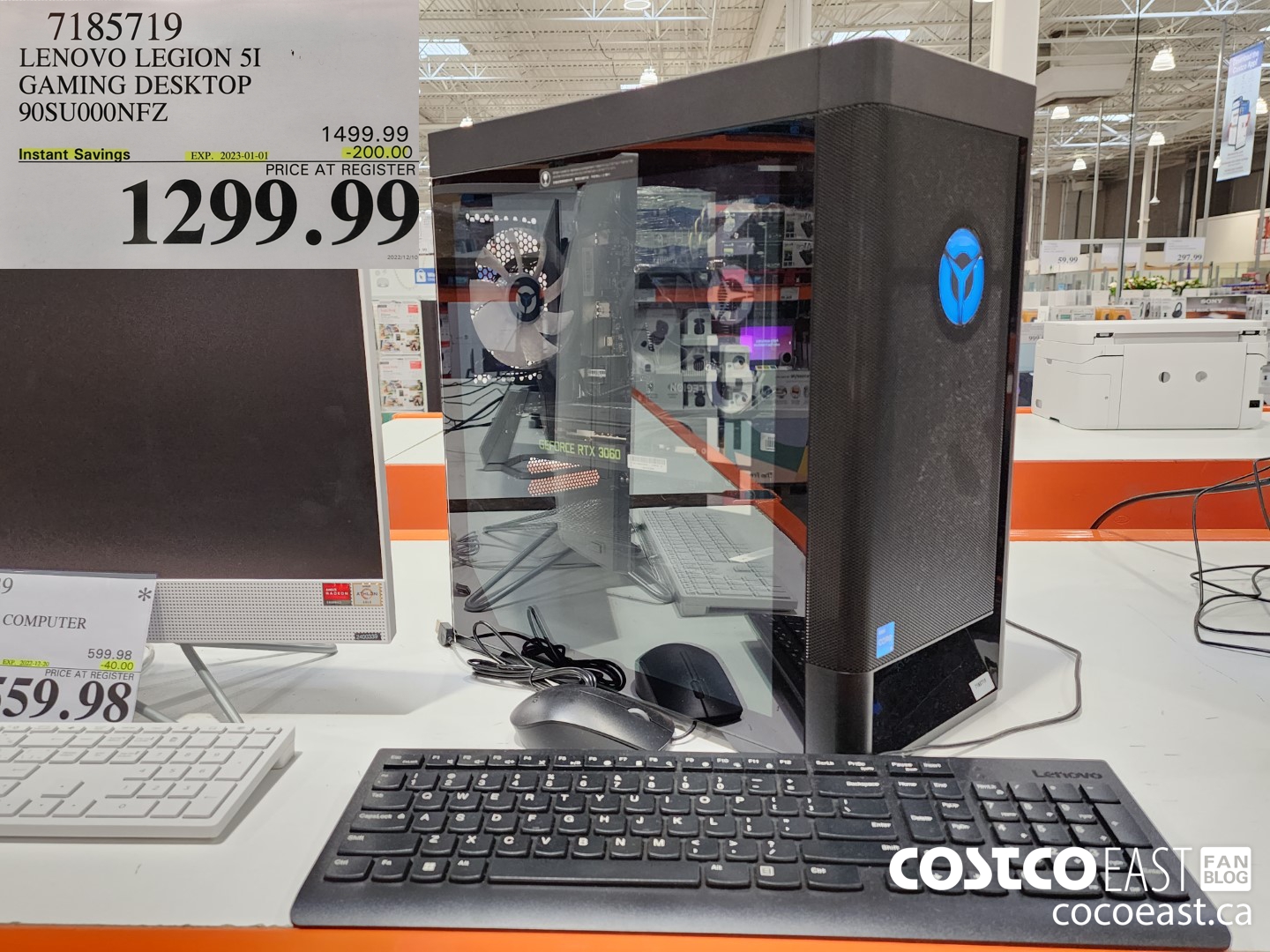 7185719 LENOVO LEGION 5I GAMING DESKTOP 90SU000NFZ ($200.00 INSTANT SAVINGS EXPIRES ON 2023-01-01) $1299.99