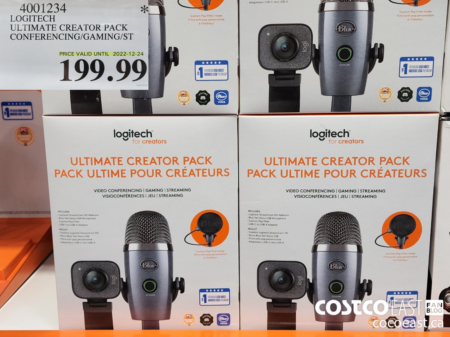 4001234 LOGITECH ULTIMATE CREATOR PACK CONFERENCING/GAMING/ST $199.99
